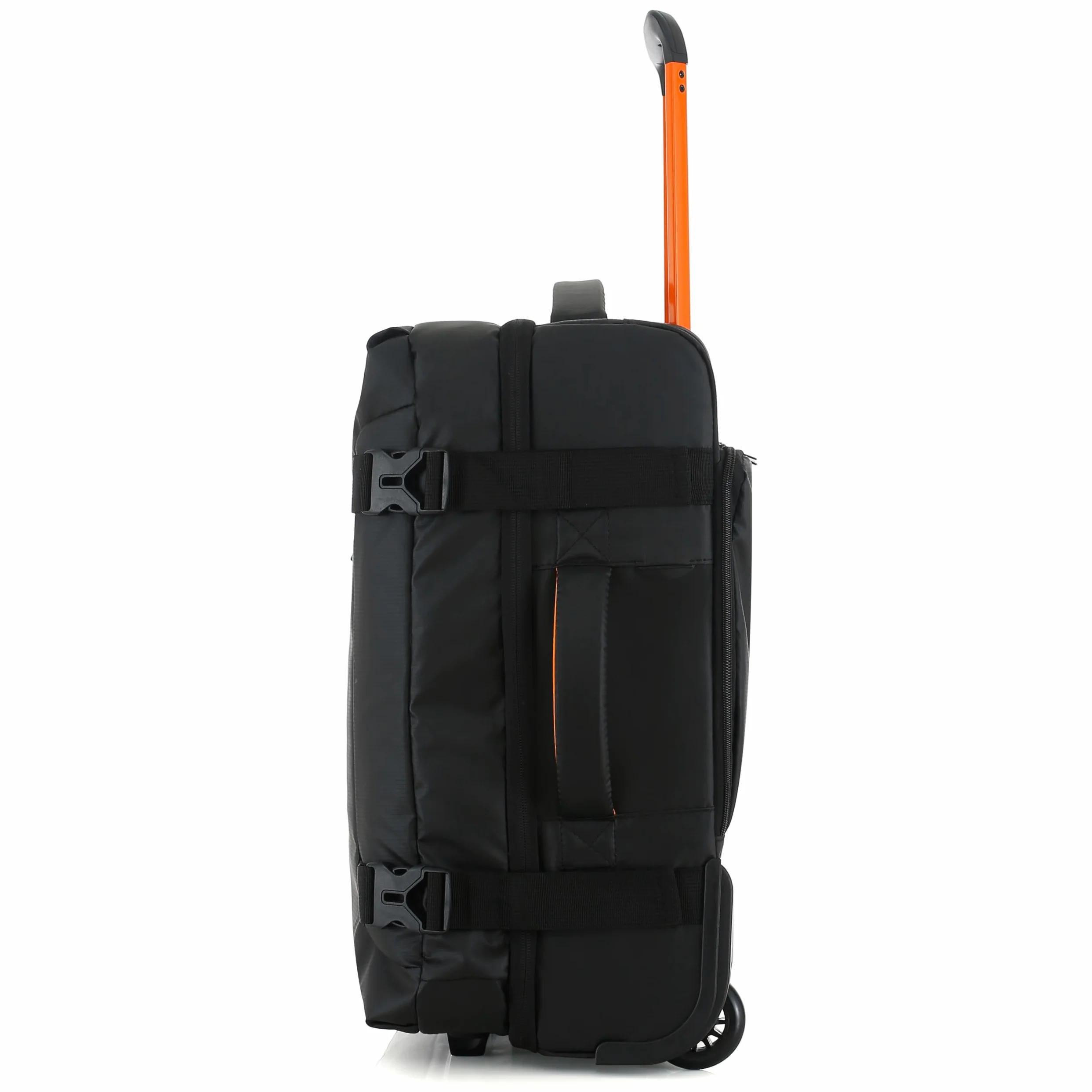 Mochila trolley híbrida de viaje, equipaje de mano, convertible mochila/maleta, negro, poliéster, 55 x 35 x 20 cm, con ruedas deslizantes y cierre TSA, Equipaje de mano 55 x 35 x 20 cm, Black