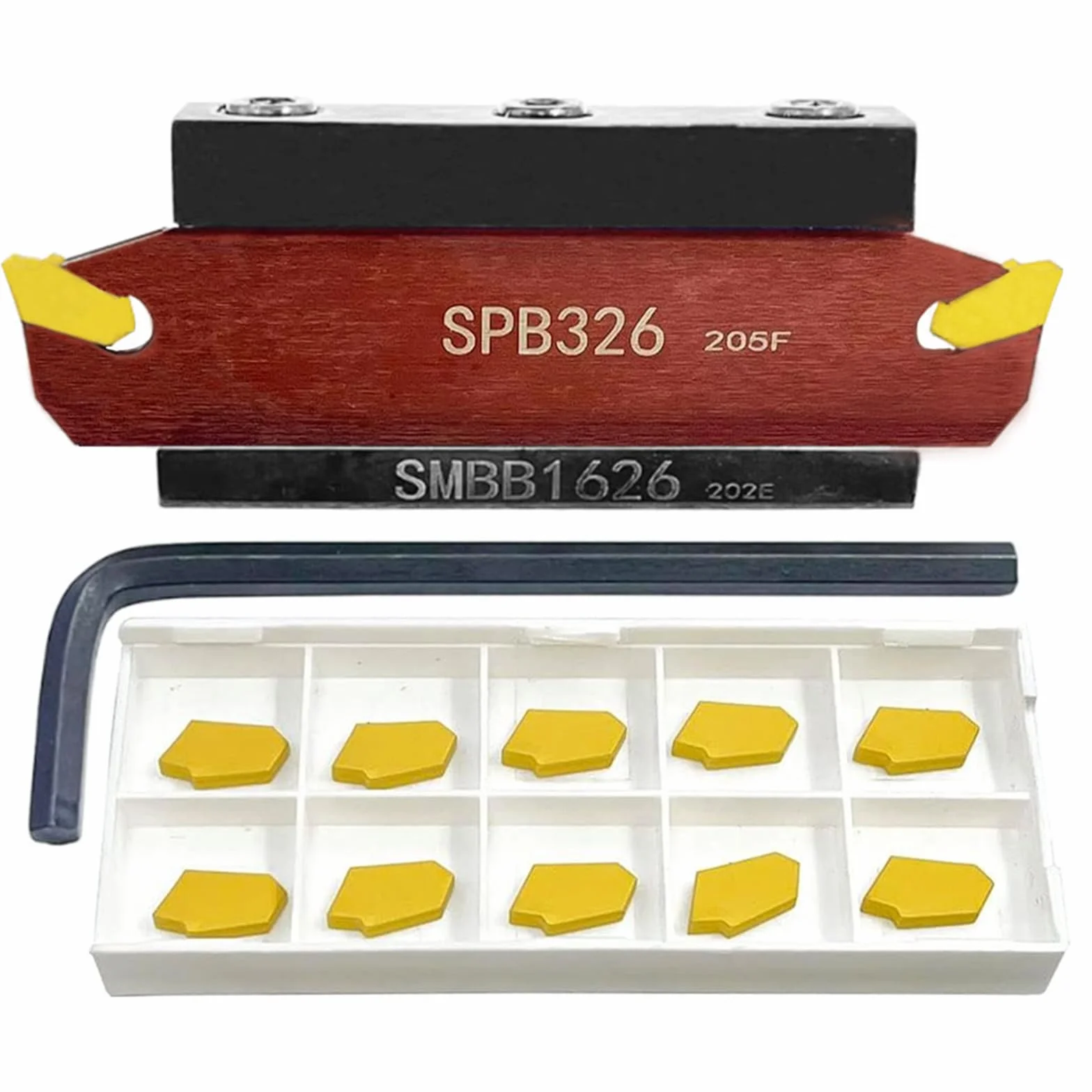 SPB326 SPB26-3 SP300 SMBB1626 Herramienta de corte de ranura 12 plaquitas de metal duro 3 mm