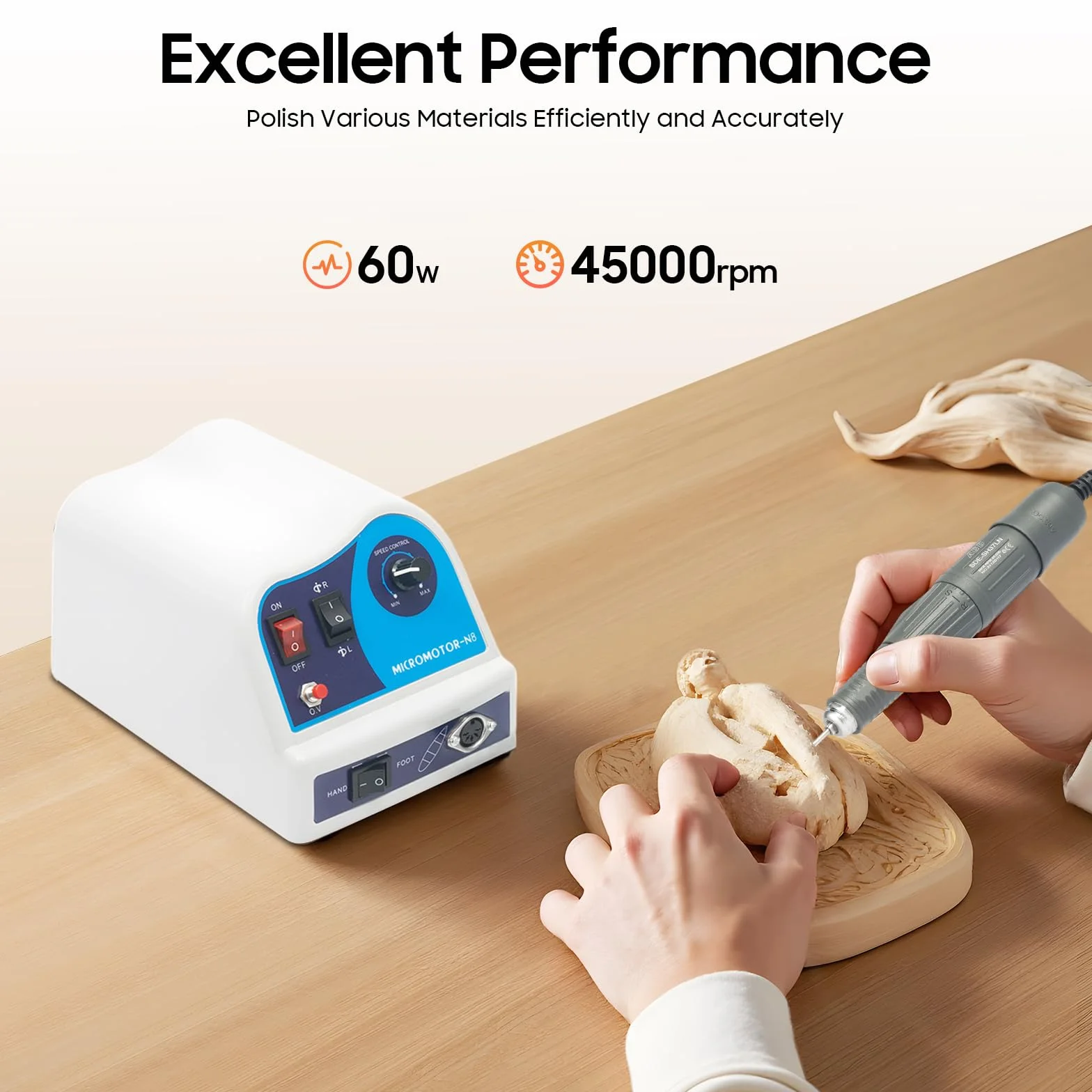 Motor eléctrico de laboratorio dental micromotor pulidora de mesa 220 V