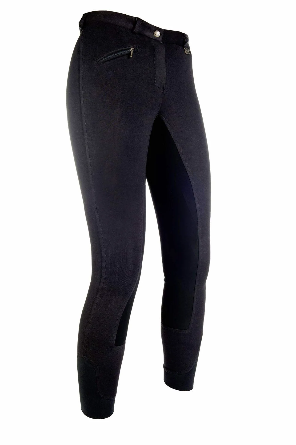 HKM Reithose -Basic Belmtex Grip Easy- 3/4 Besatz - Pantalones Unisex Adulto