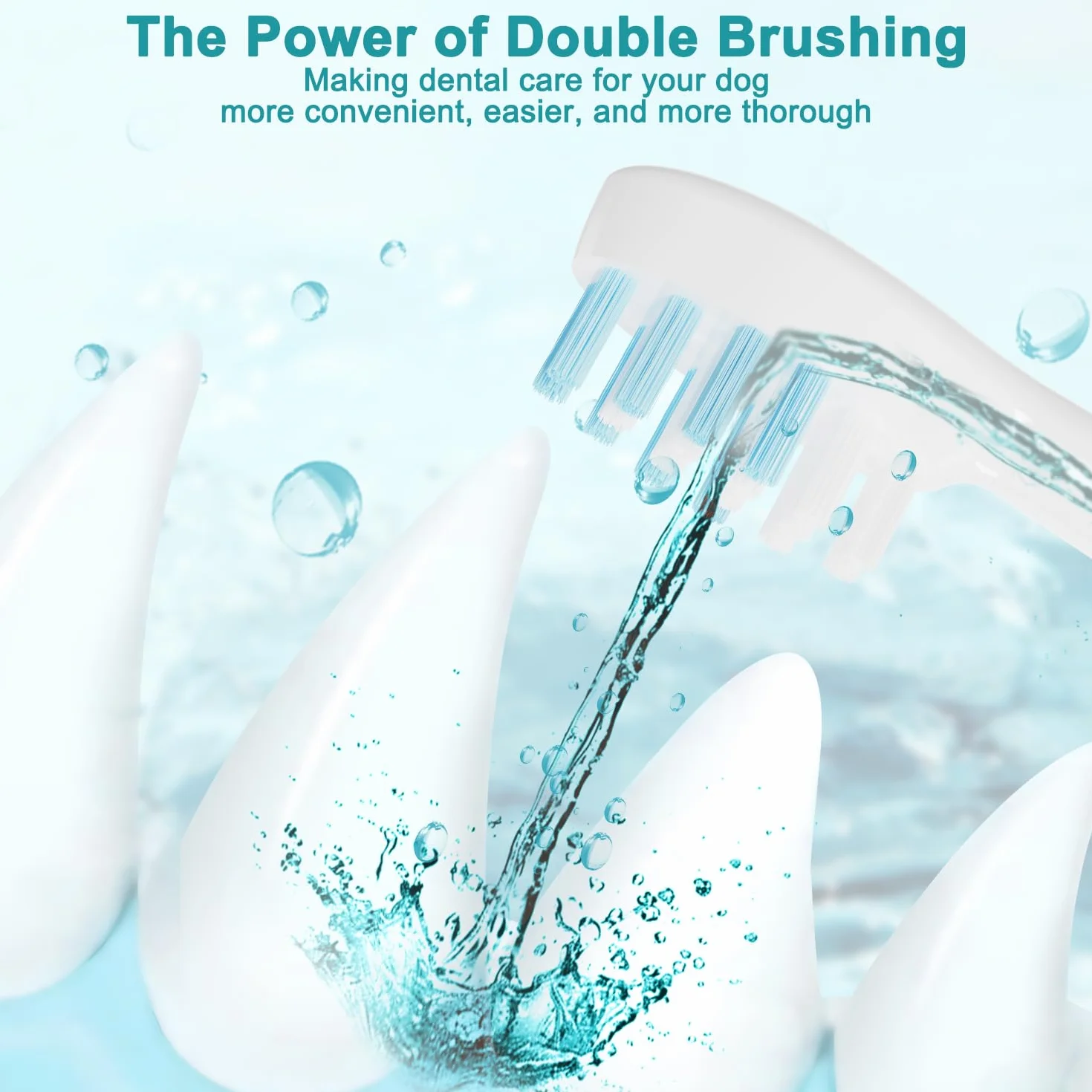 Irrigador Dental para Mascotas IPX7 300 ml 6 Boquillas 4 Modos Limpiador Eléctrico