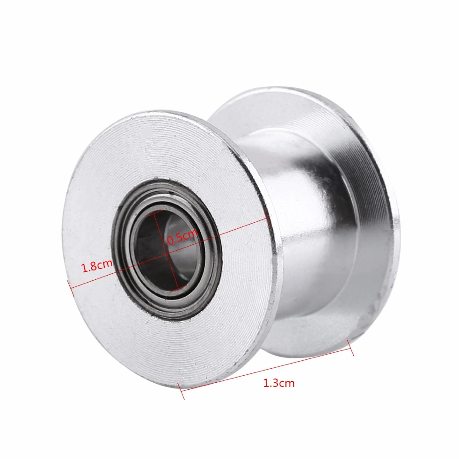 Correa de Distribución GT2 20 Dientes Polea Loca 10mm Ancho 5mm Diámetro para Impresora 3D