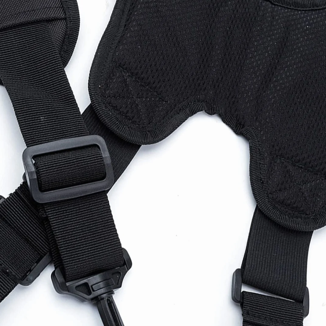 Broteros tirantes de herramientas forma H ajustables acolchados con clips para electricista carpintero