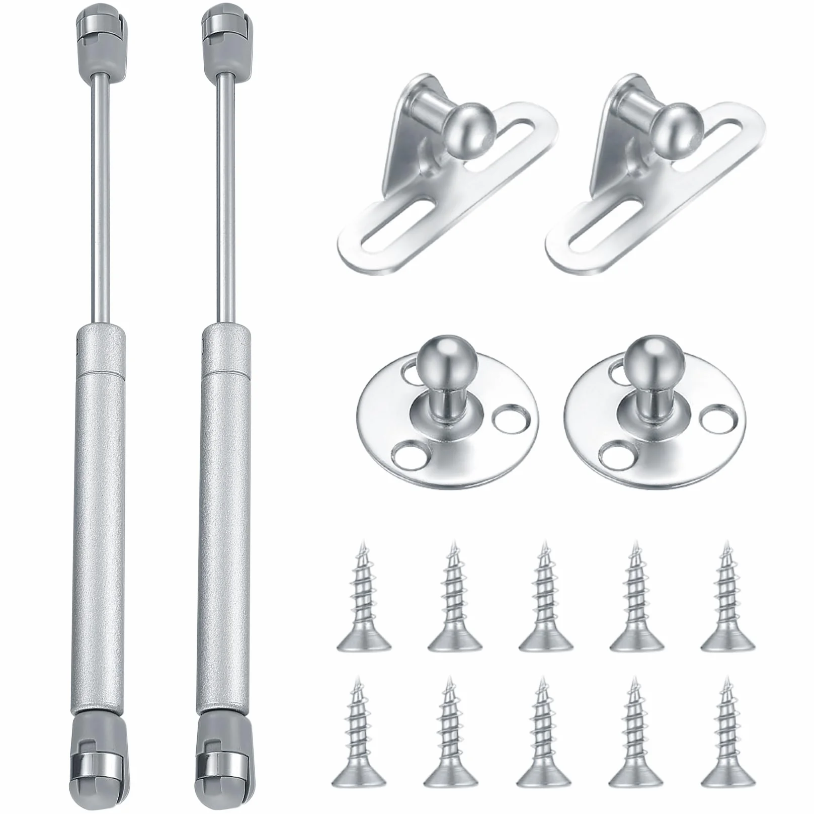 Pistones a Gas 100N 10KG Resorte de Gas para Puertas Armario Muebles de Cocina Elevación Neumática