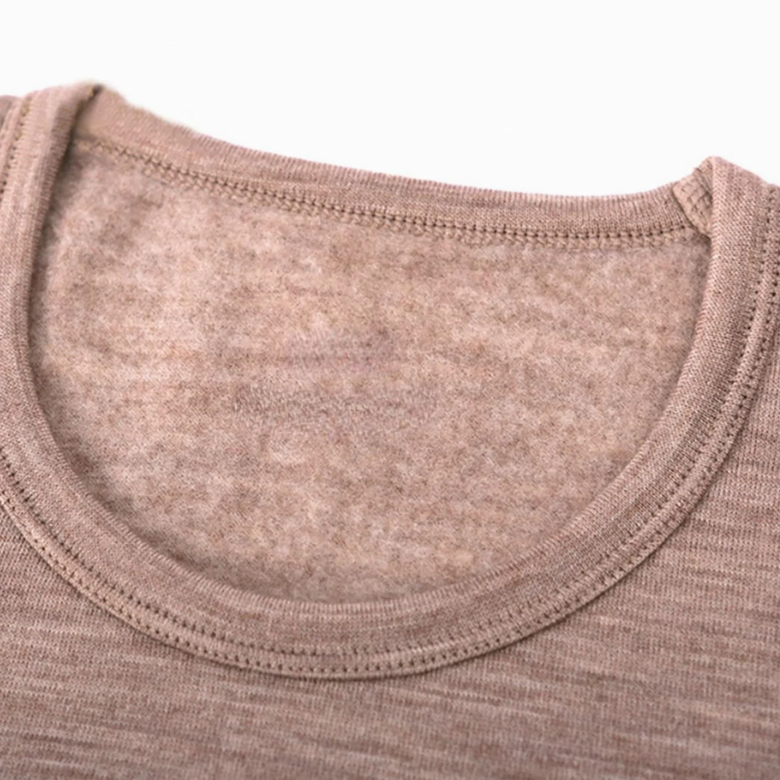 Ropa Termica Pare Mujer Conjunto de lana for hombre y mujer, conjunto de ropa interior térmica de lana, capa Base larga John de invierno, parte superior e inferior gruesa cálida(Women Lt Camel,M)