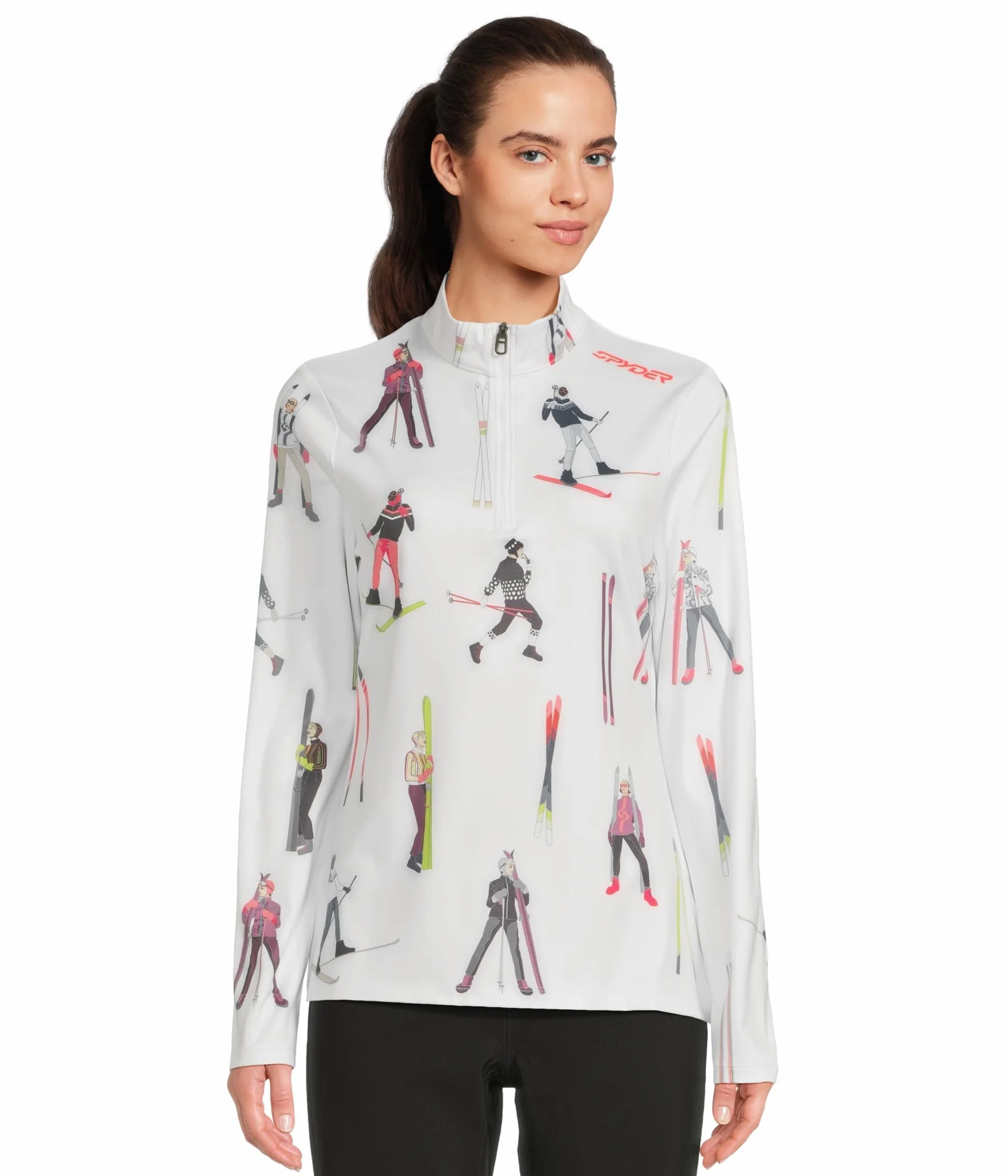 Spyder Vivid 1/2 Zip Cremallera 1/2 Vibrante Mujer