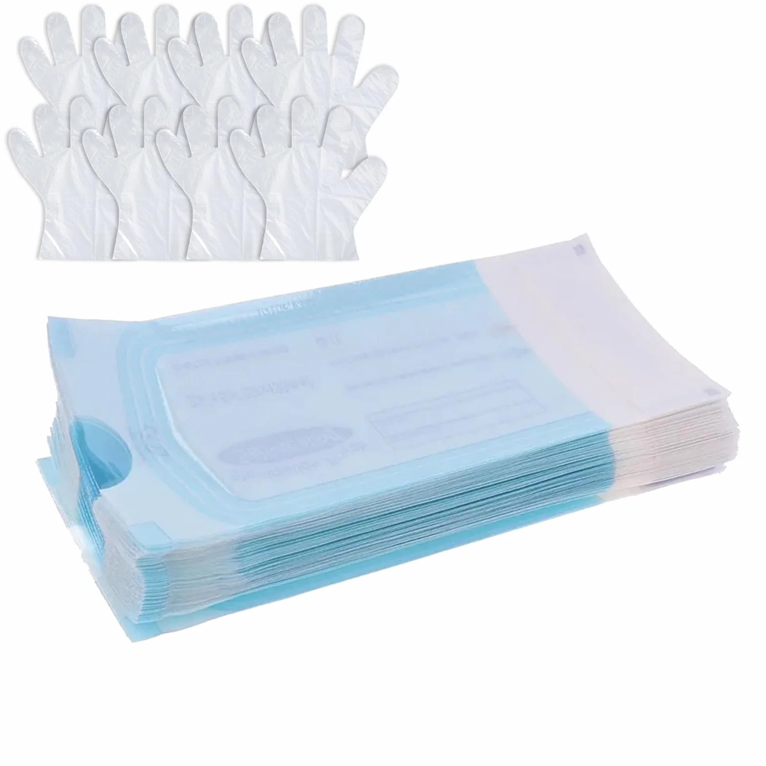 Bolsa de Esterilización Dental 100pcs 90x165mm Auto Sellado