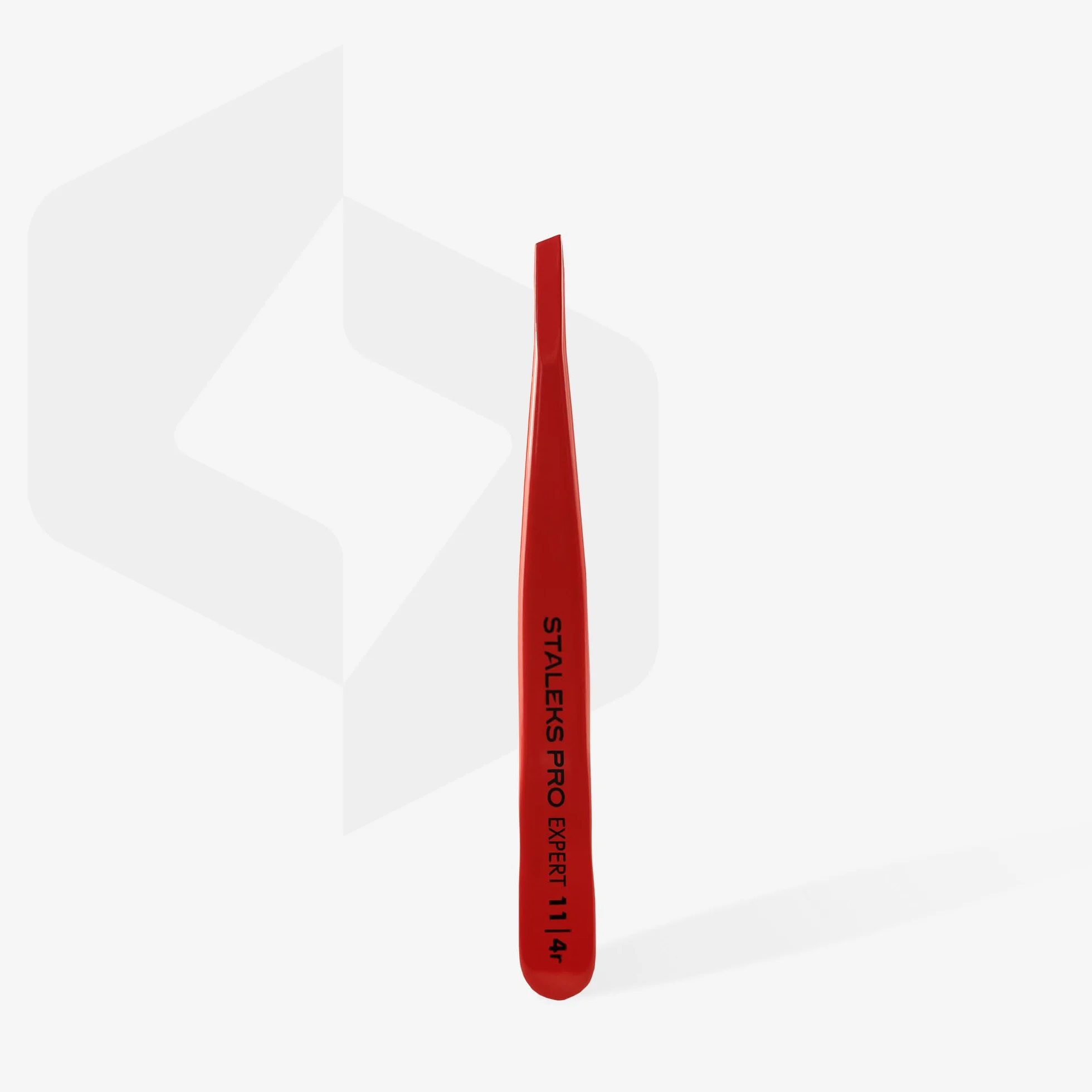 STALEKS PRO Pinza para cejas finas o escasas, acero inoxidable, Expert 11/4