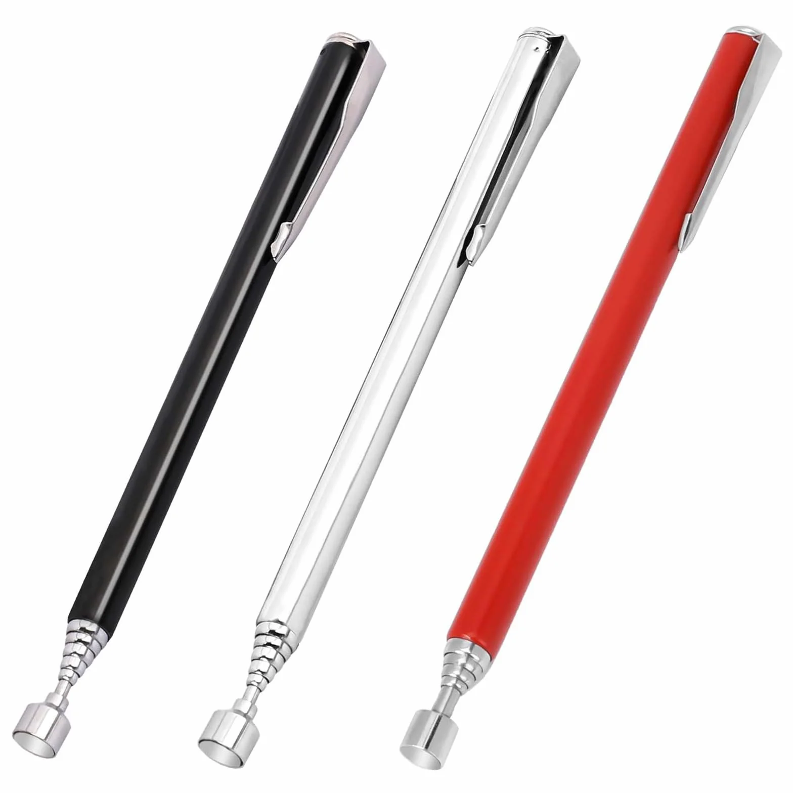 Imán telescópico acero inoxidable barra magnética extrafuerte 65 cm 3 unidades elevador magnético