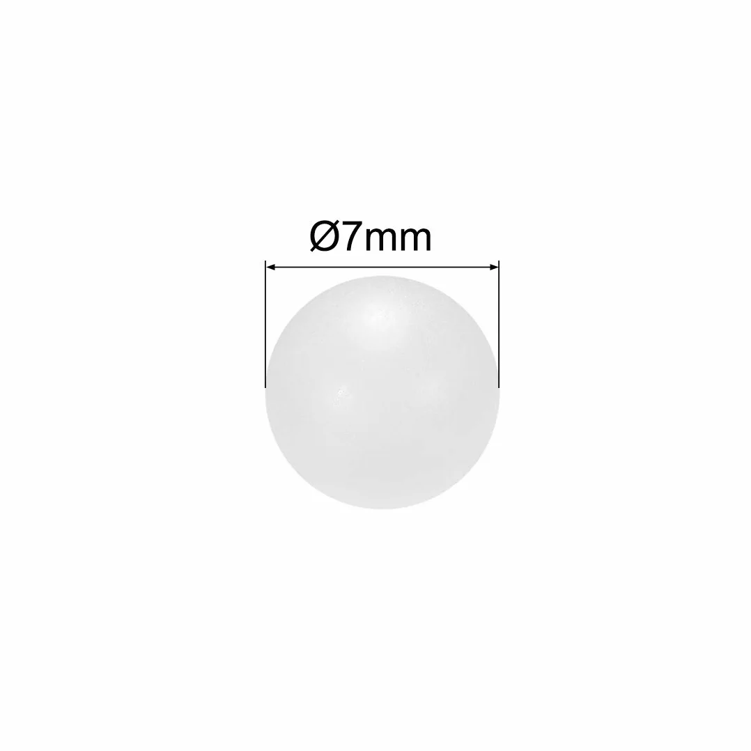Bolas de plástico sólido de PP de 7mm, Rodamiento de bolas de precisión 100 unidades