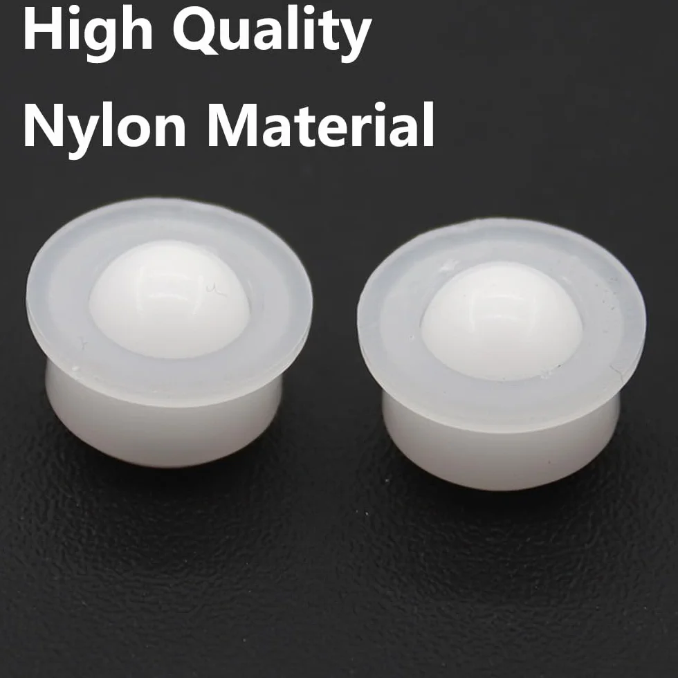 SagaSave 10 Ruedas de Rodamiento de Bolas de Transferencia 360 Grados, Mini Bolas de Nailon para Muebles