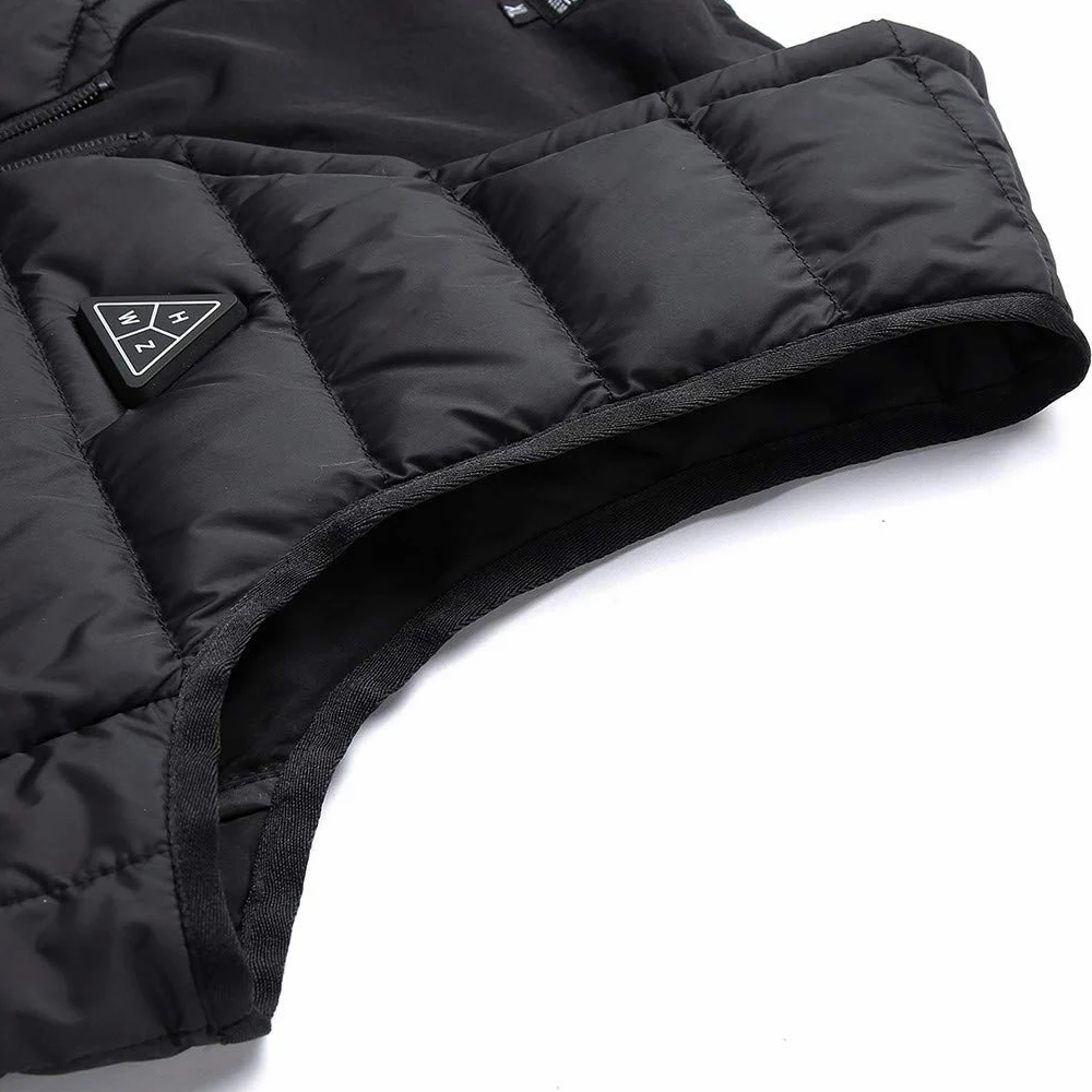 Chaleco calefactable unisex, chaqueta térmica, chaqueta calefactable con carga USB, chaqueta de plumón eléctrica con 8 zonas de calentamiento y 3 niveles de calor, chaqueta de invierno (sin batería