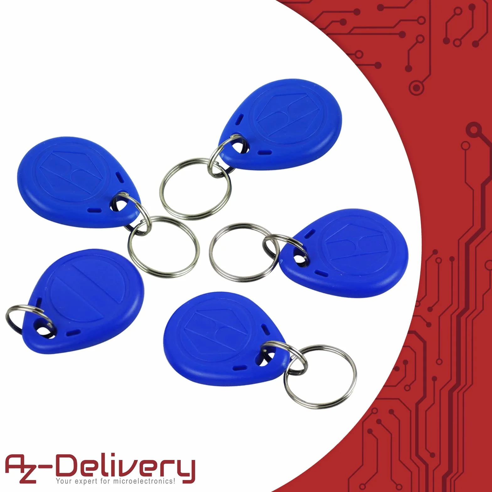 AZDelivery 20 x RFID Chips 13.56 MHz Transponder Compatible con Arduino