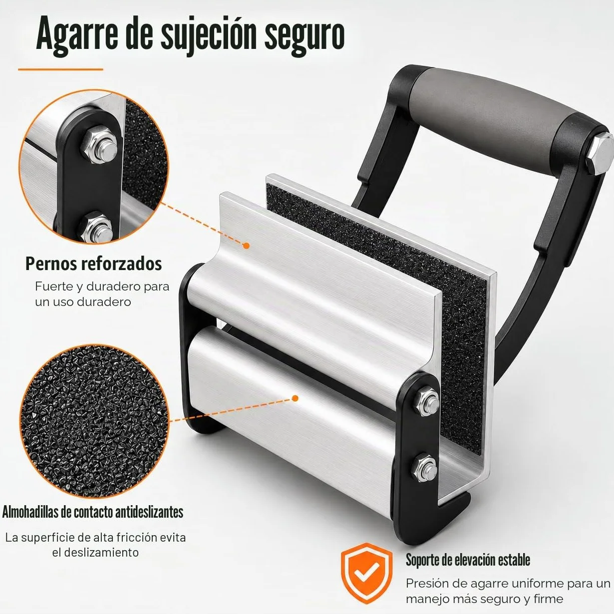 Elevador de placas de yeso para paneles, madera contrachapada y vidrio, agarre ergonómico práctico
