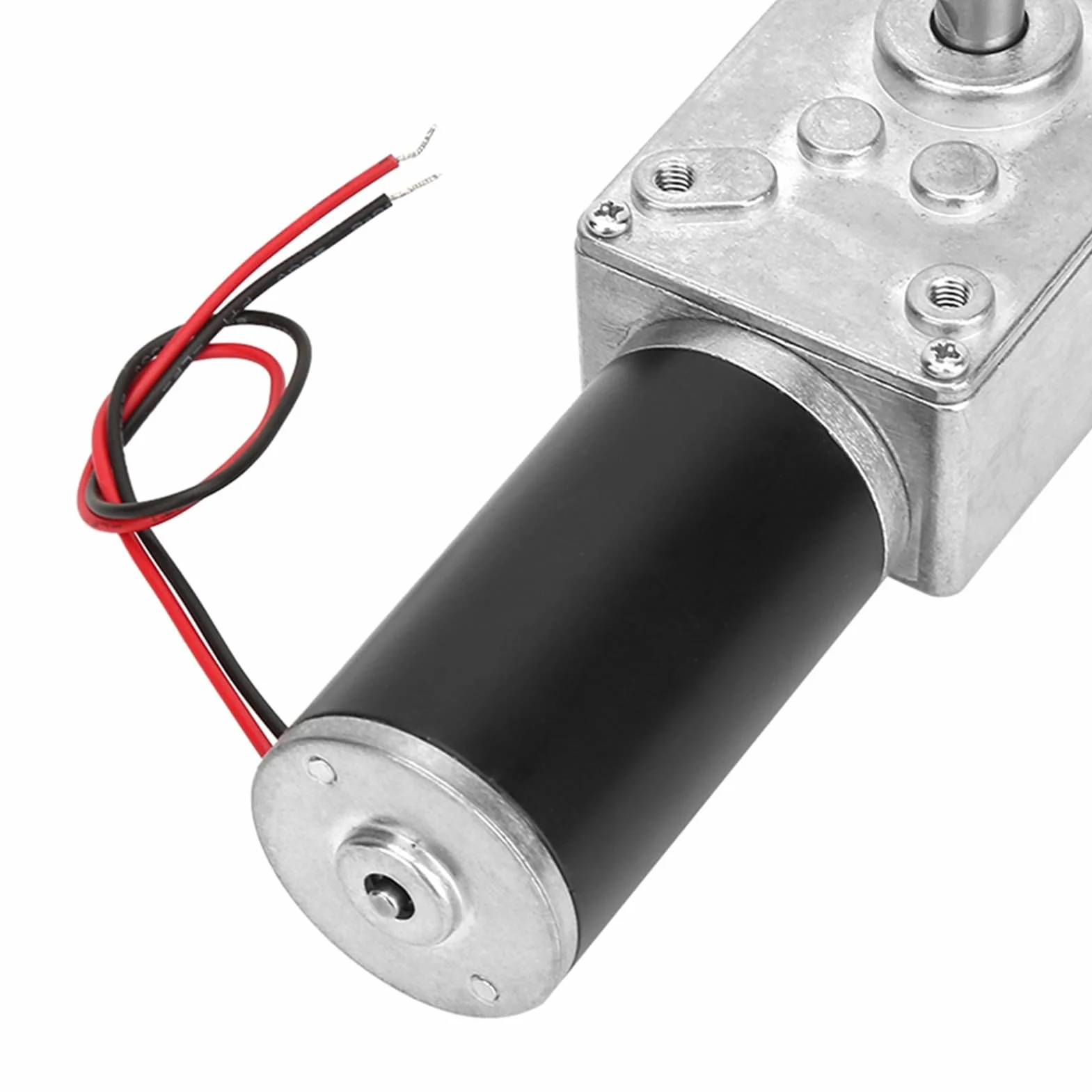 Motor de Engranajes de Tornillo 12V 20 RPM Alta Torsión Eje Reversible 8 mm