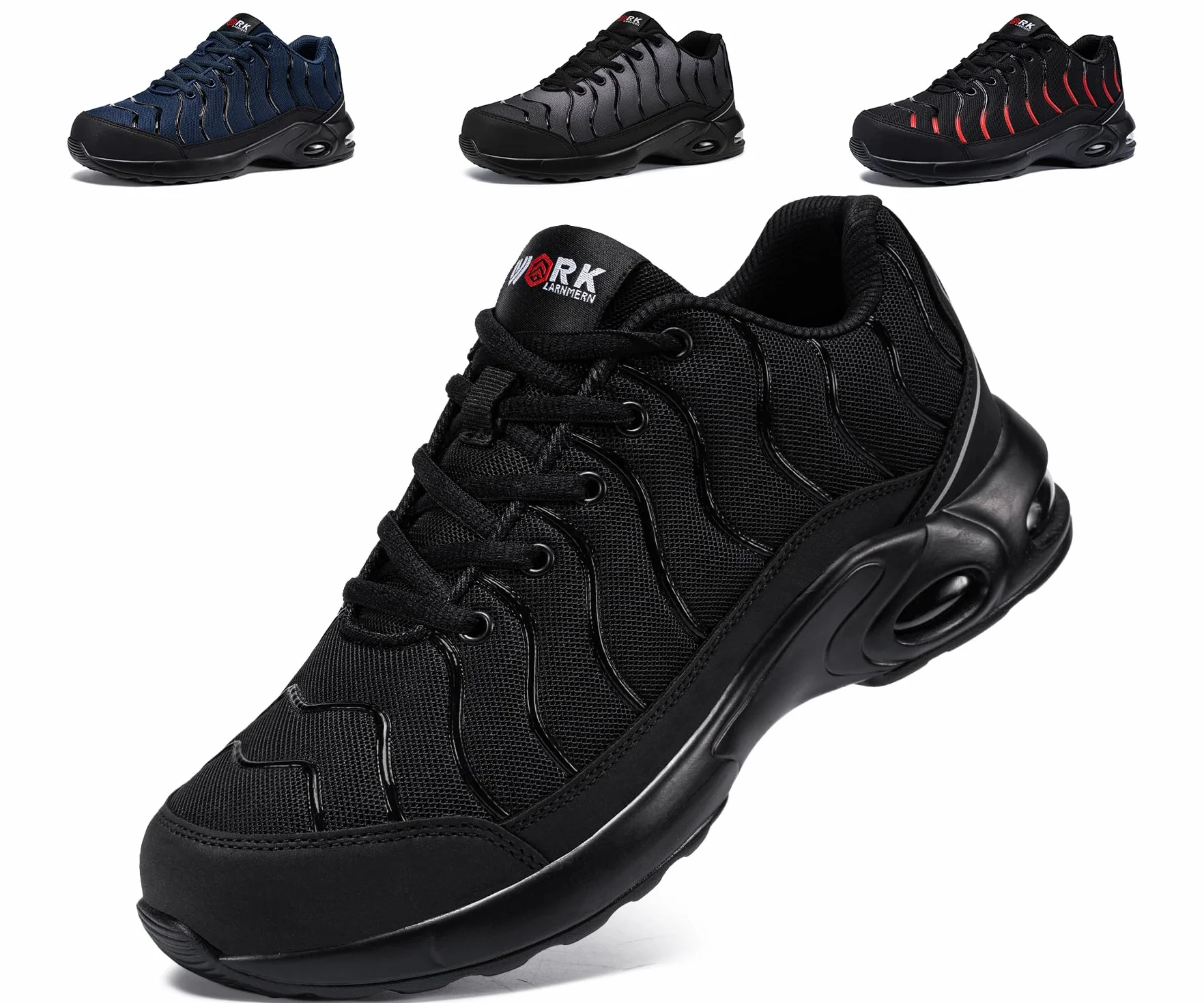 LARNMERN Zapatos de Seguridad con Puntera de Acero 35-51EU Resistente a la Perforación Ligero Hombre Mujer