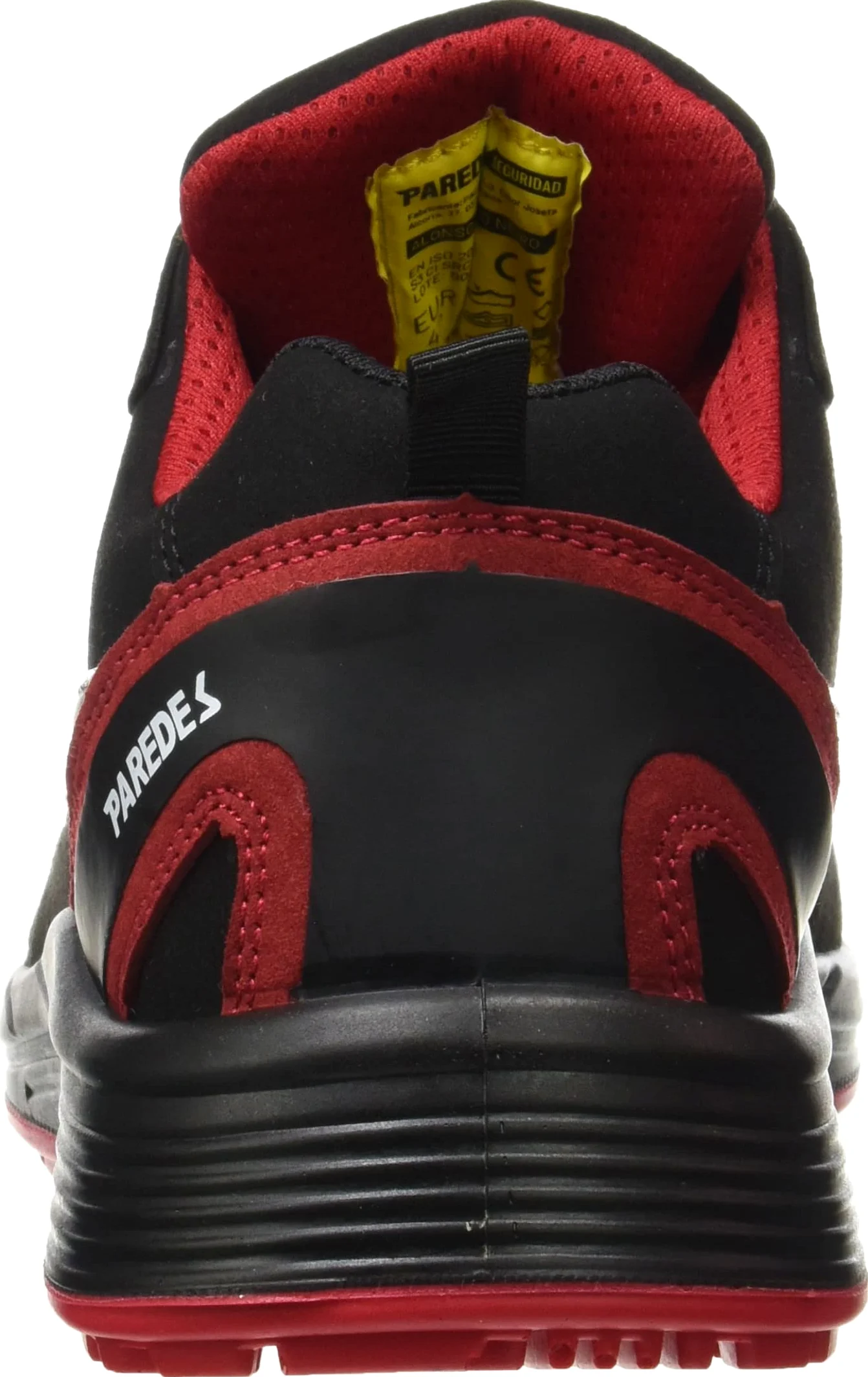 Paredes Deportivo Alonso - S3 Ci HI ESD SRC - Color Negro y Rojo - Talla 38