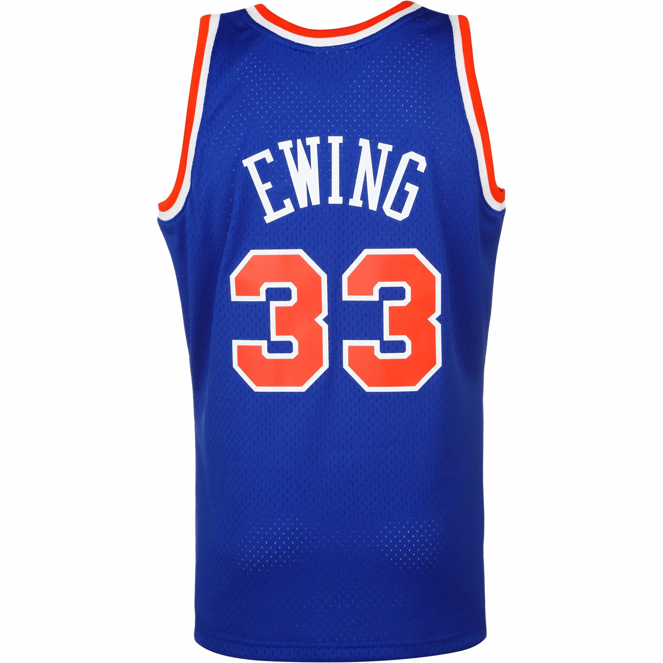 Mitchell & Ness Patrick Ewing #33 - Camiseta para hombre New York Knicks HWC 20917912, color azul (pequeño), Azul, Small