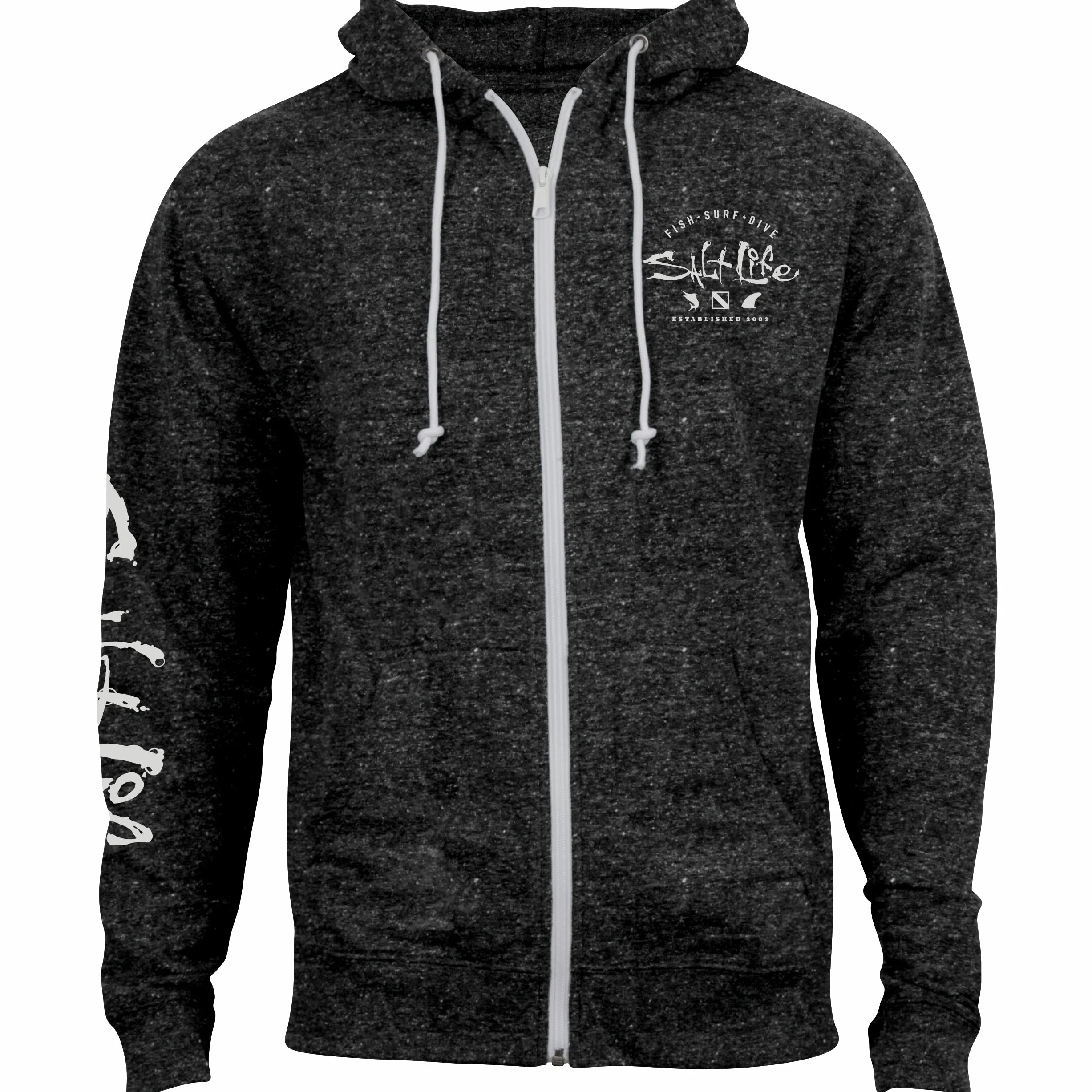 Salt Life Sudadera con Capucha con Cremallera Dry Dock Frontal para Hombre