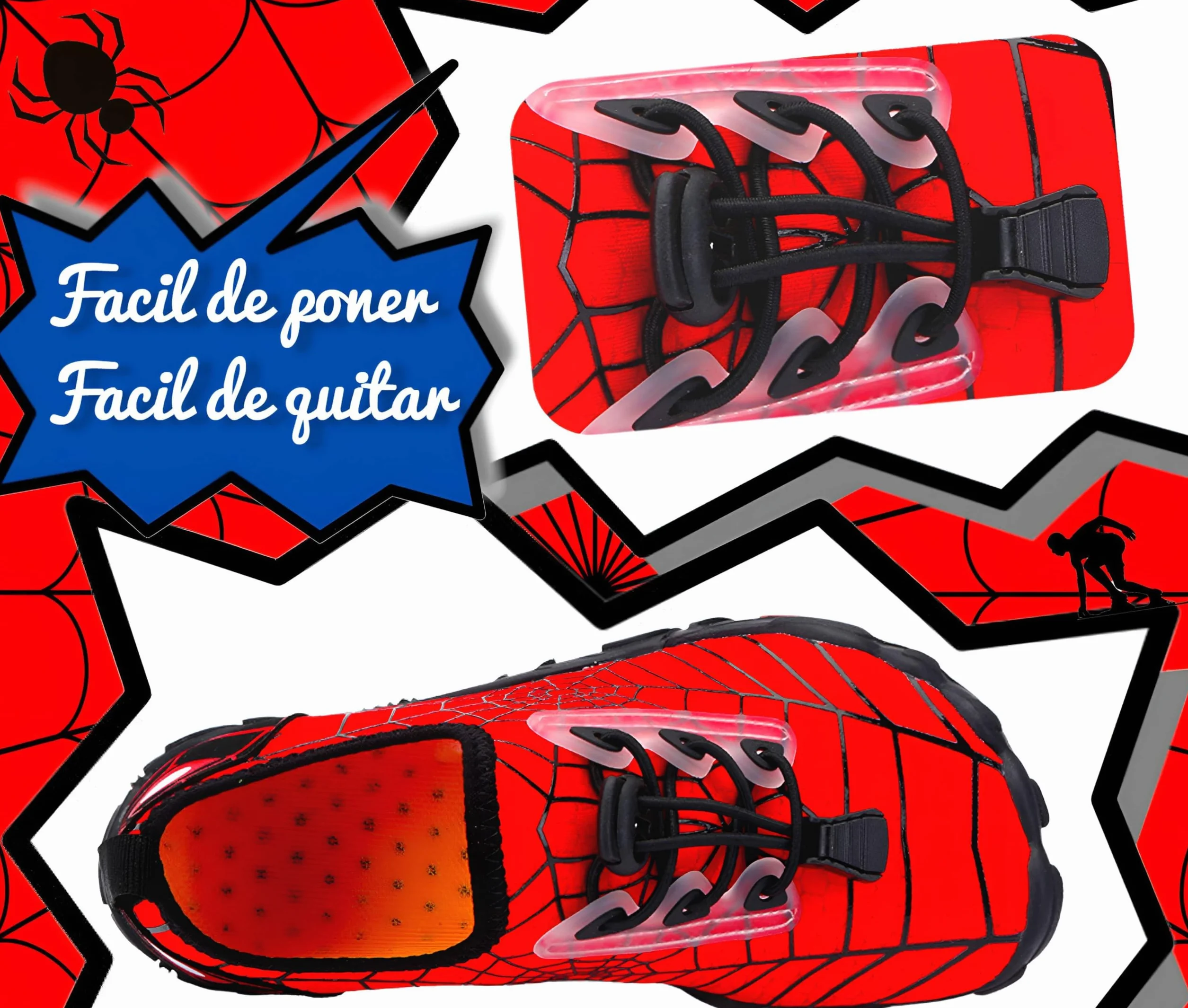 Zapatillas Comodas Niños Running Deporte Transpirables Calzado Descalzos Zapato Respirable Antideslizante Playa Barefoot