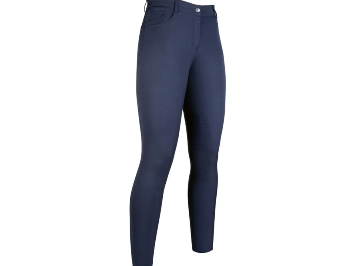 HKM Sunshine Rodillera Silicona - Pantalones de Montar Mujer