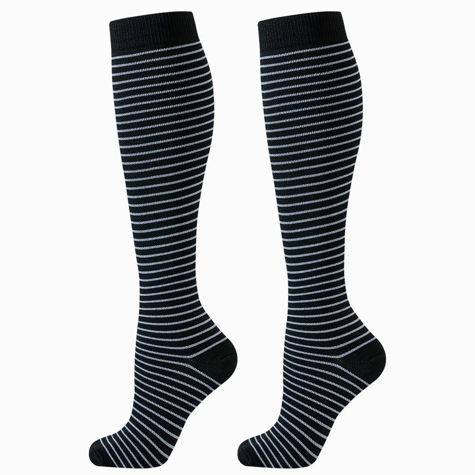 Medias De Compresion 6 Pares de Calcetines de compresión for el corazón, Calcetines de compresión for Enfermeras, Calcetines Deportivos for Mujeres, Mujeres, Correr(S M)