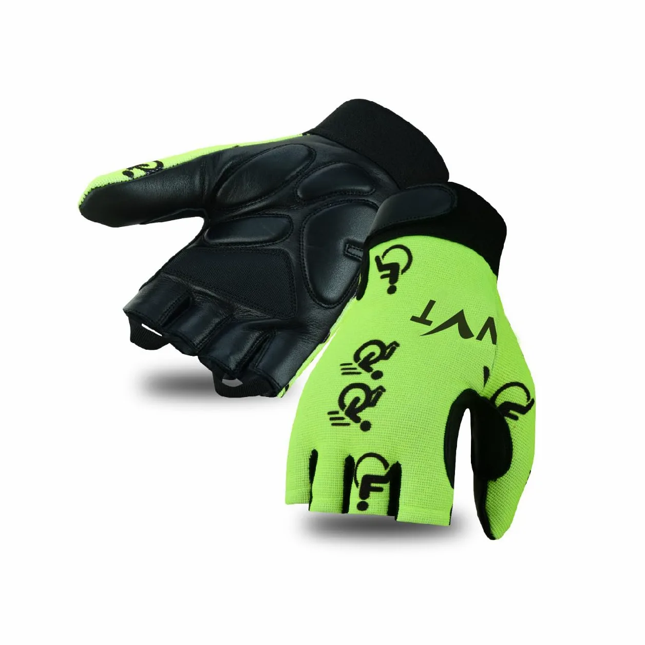 NVT Guantes para silla de ruedas 2023, entrenamiento para hombre, palma de piel auténtica, acolchados, transpirables, sin dedos, con agarre antideslizante, guantes de ciclismo ligeros.