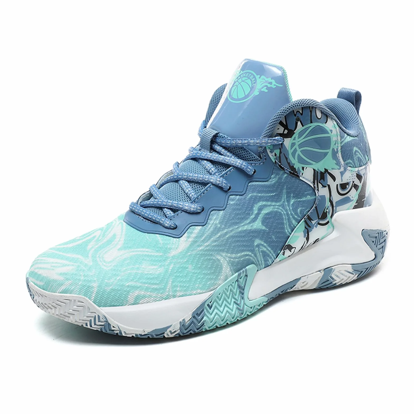 Zapatillas de Baloncesto para Hombre Zapatillas Deportivas cómodas de Malla para Caminar Zapatillas Ligeras de Moda para Correr al Aire Libre