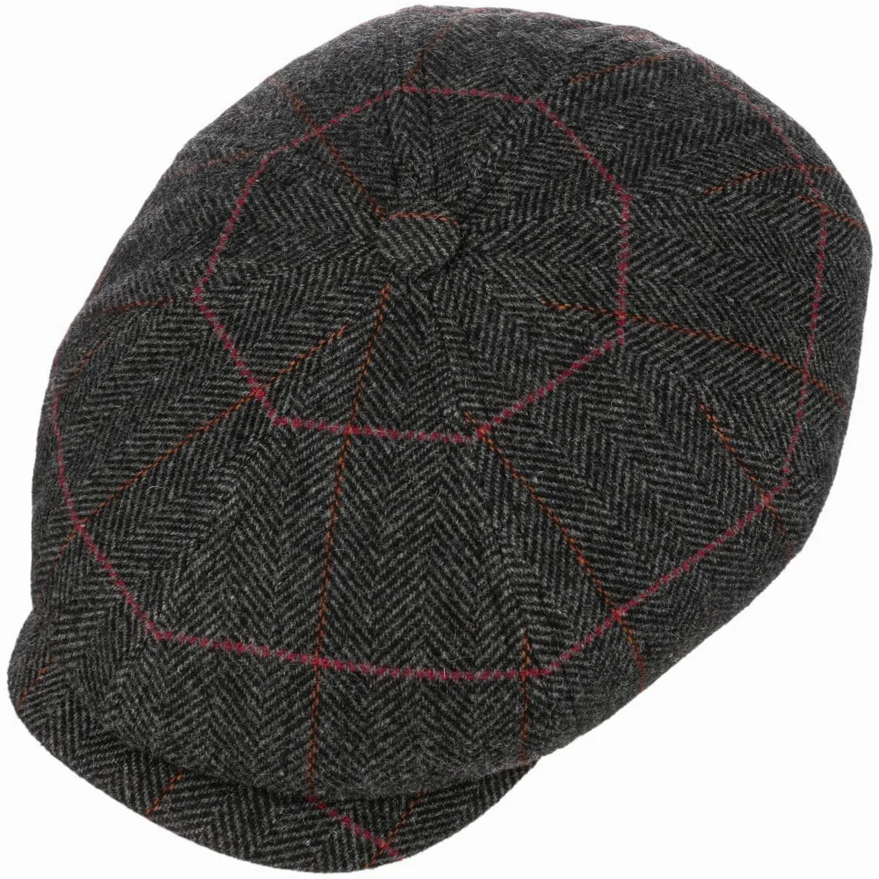 Stetson Hatteras Gallanger Gorra Newsboy Espiga Multicolor Hecho en UE Unisex Otono Invierno