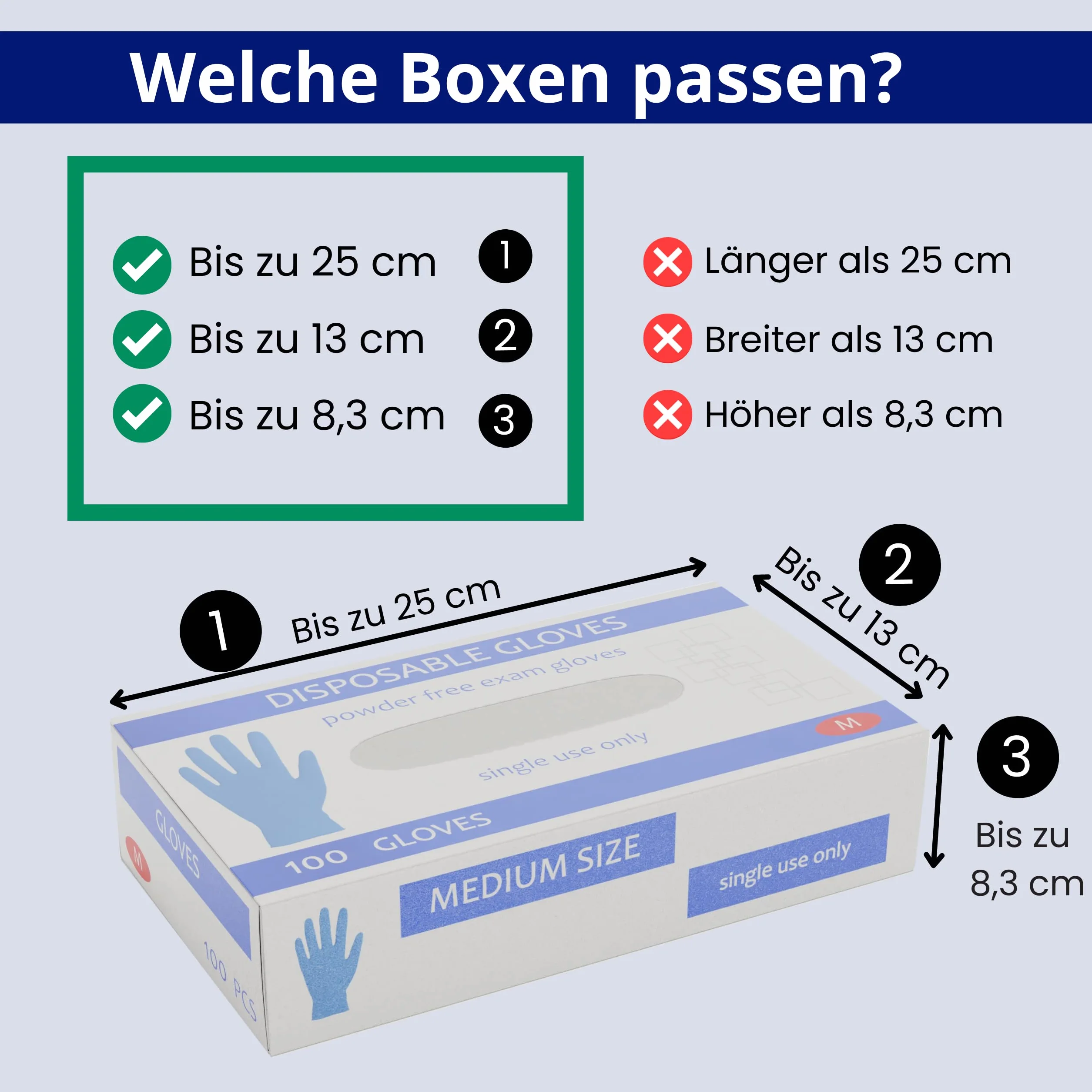 Soporte de pared para guantes dispensador desechable 3 cajas