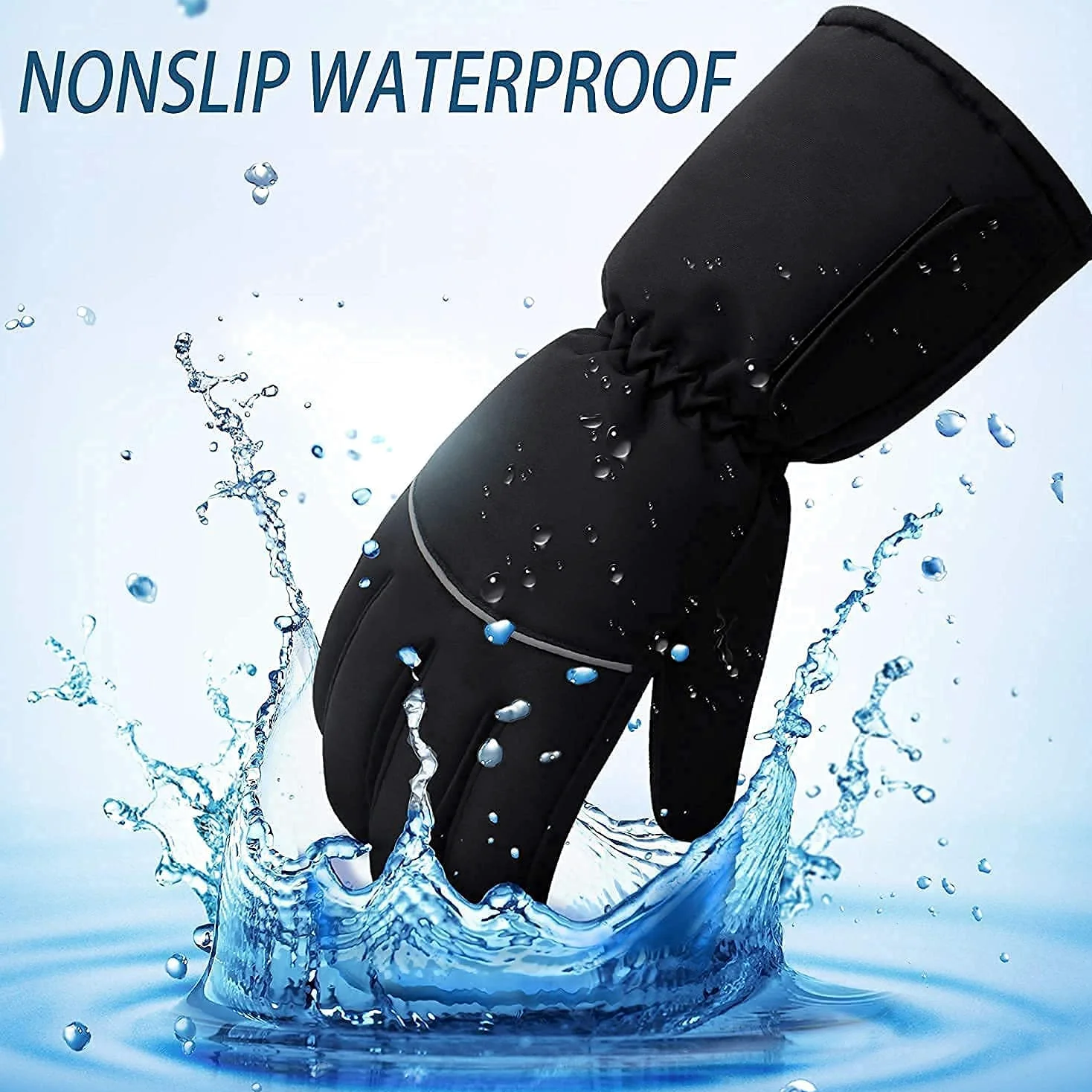 SBTXHJWCGLD Guantes térmicos eléctricos Guantes térmicos a batería, Pantalla táctil Impermeable con Aislamiento térmico para Deportes de Invierno al Aire Libre Escalada Senderismo Calentador d