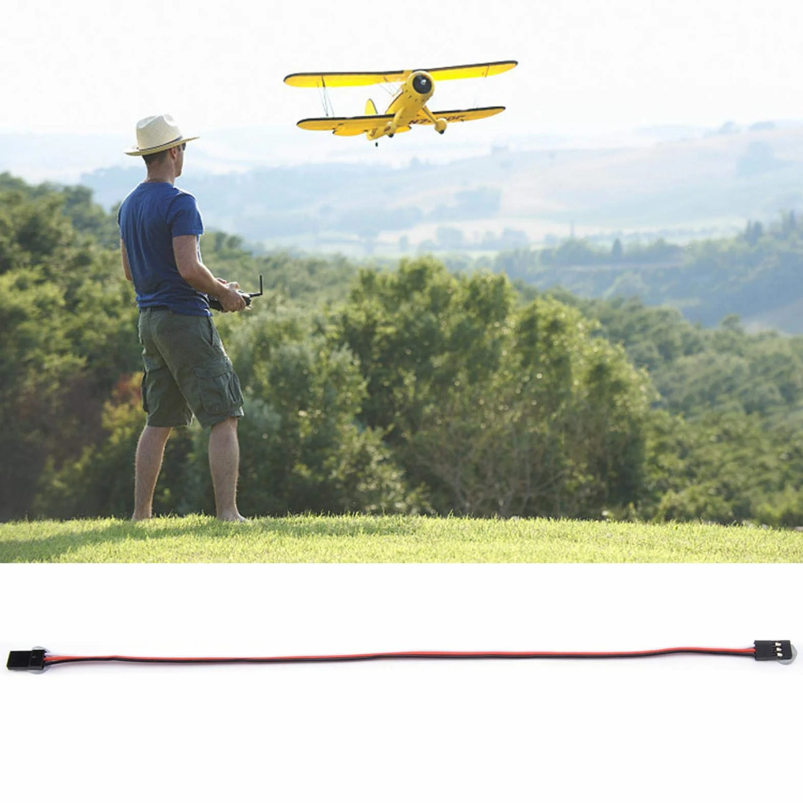 Cable de extensión de servo 10 Piezas 300 mm JR Macho a Macho para RC