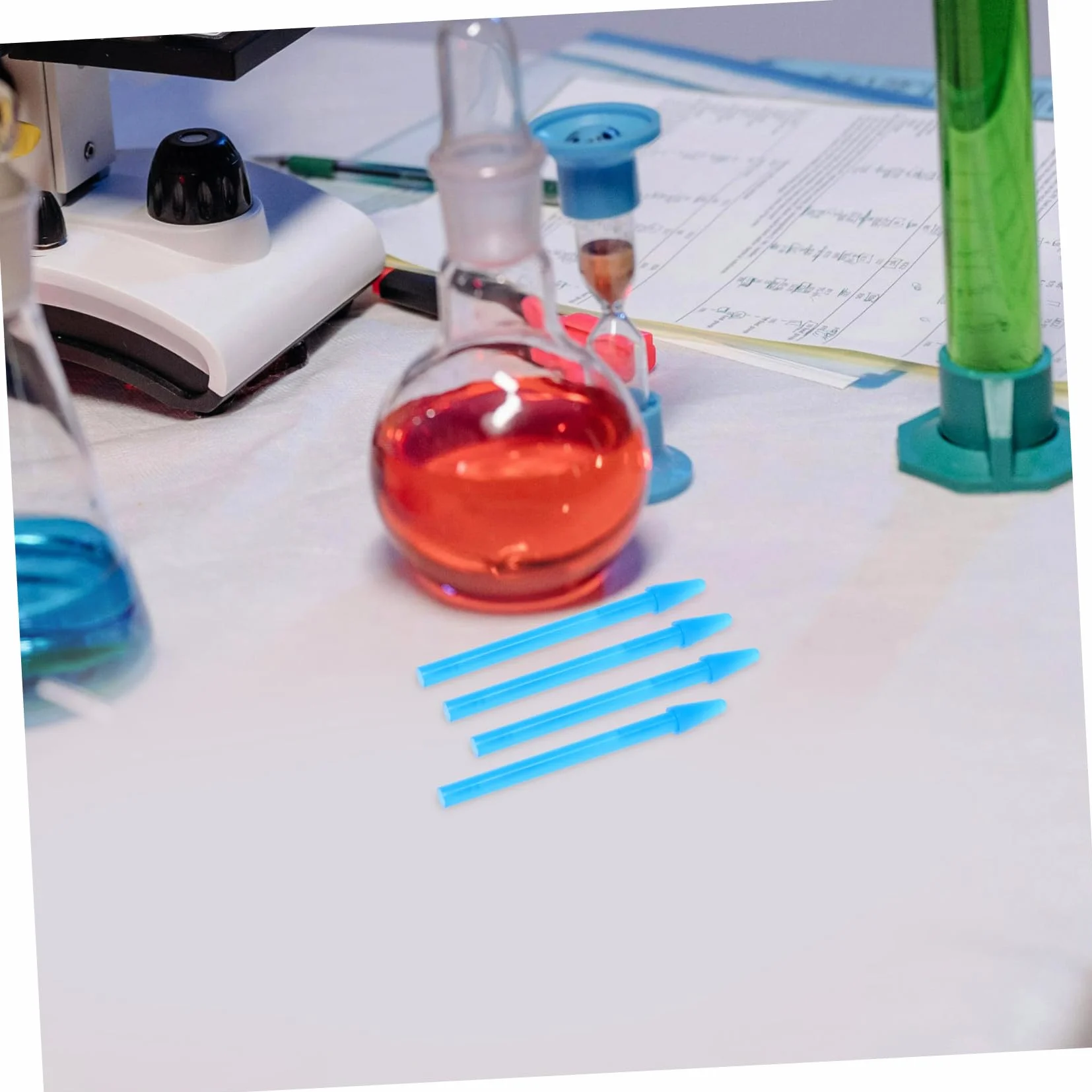 Garneck Tubo Plana de Muestras Tapa para Almacenamiento Varillas Microcentrífuga Plástico 1.5 Ml 100 Piezas Laboratorio
