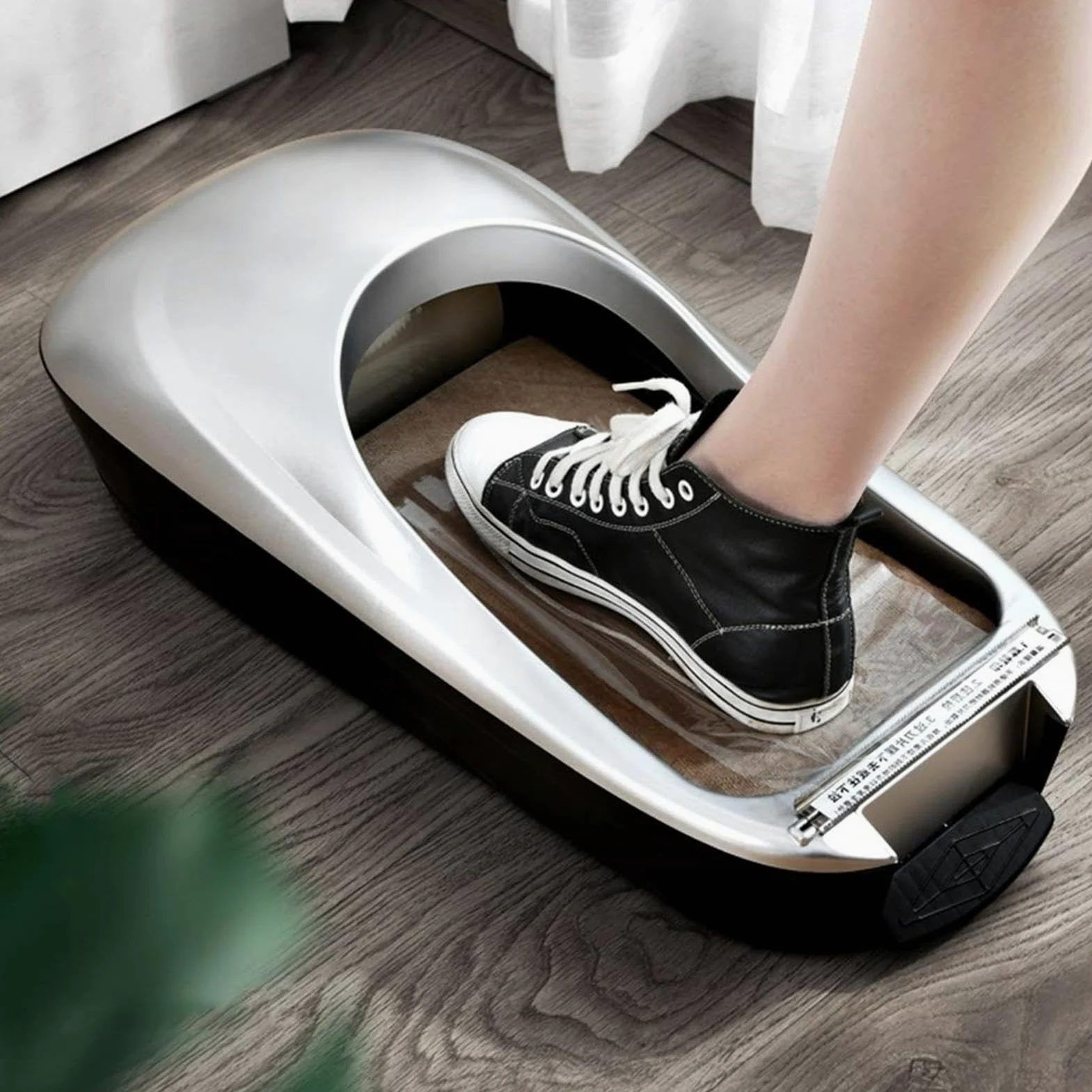 Dispensador automático de cubrezapatos, máquina para cubrir zapatos, máquina automática de película para zapatos, dispensador portátil de cubrezapatos desechables, para hogar, oficina, supermercado,