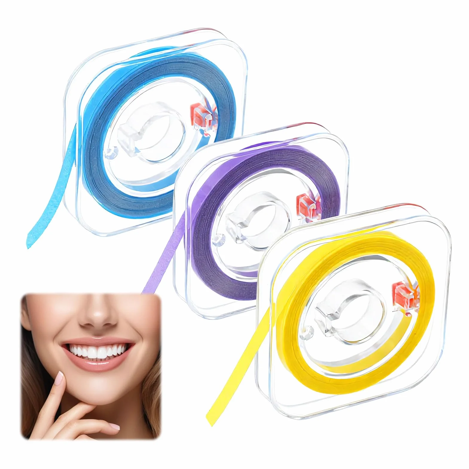 Papel de lija dental 4mm x 6m para espacios interdentales y pulido