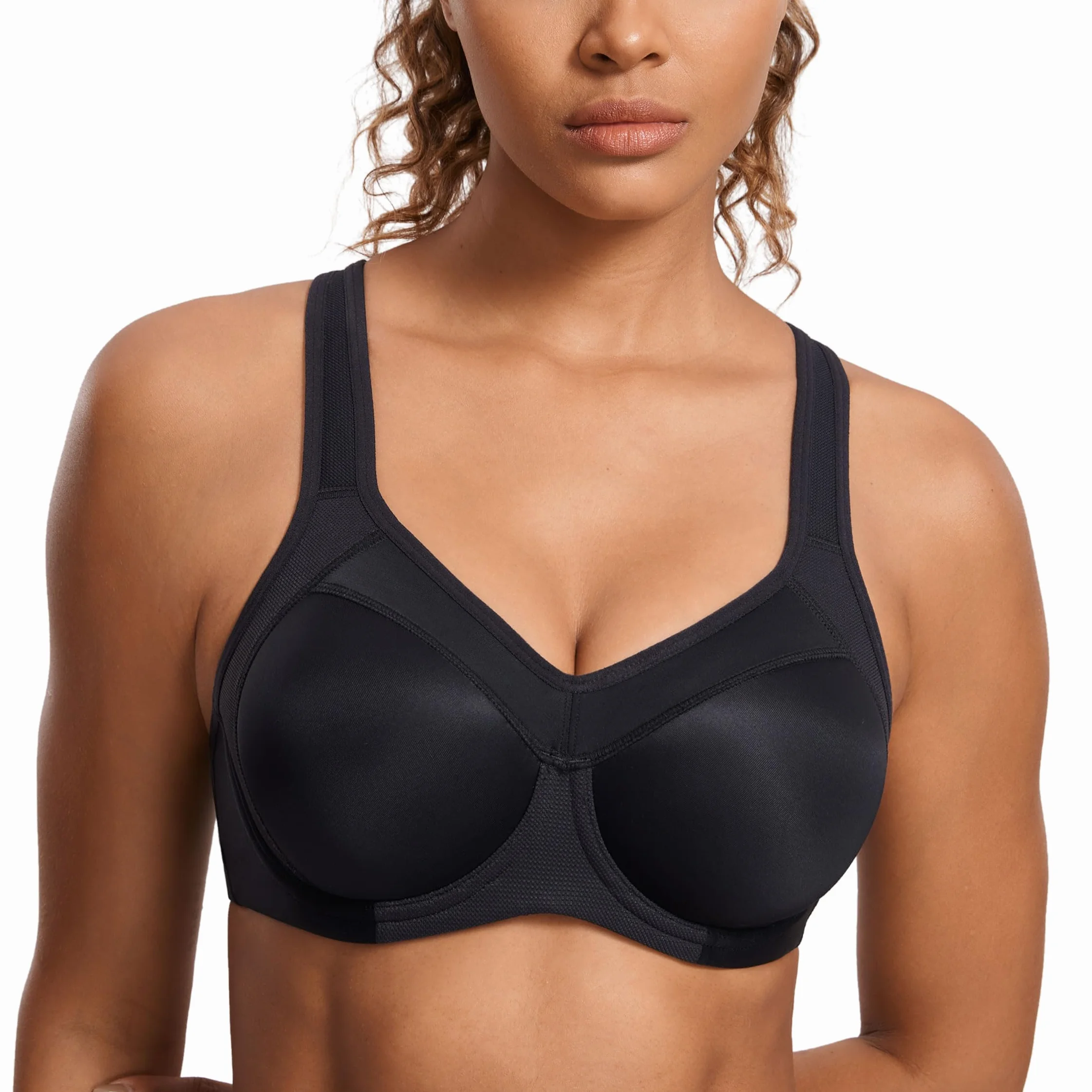 SYROKAN Sujetador Deportivo Alto Impacto con Aros para Mujer