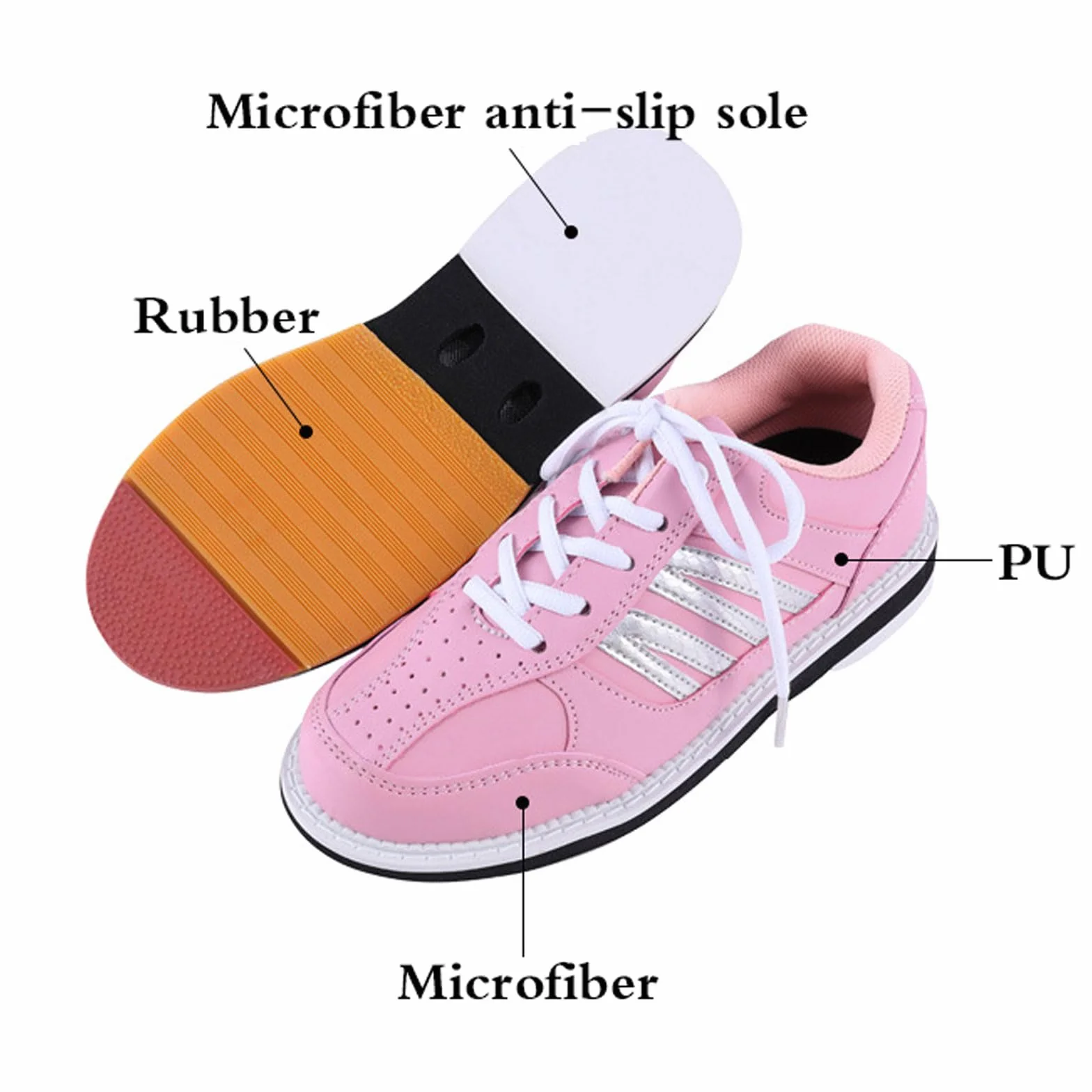 Zapatos De Bolos Unisex Antideslizantes Ligeros
