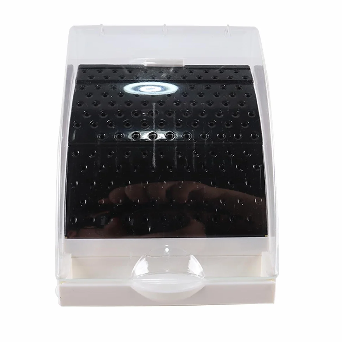 Namvo Portabrocas Dental con Cajón, Caja Redonda Diamante, Herramientas Cuidado Bucal Negro