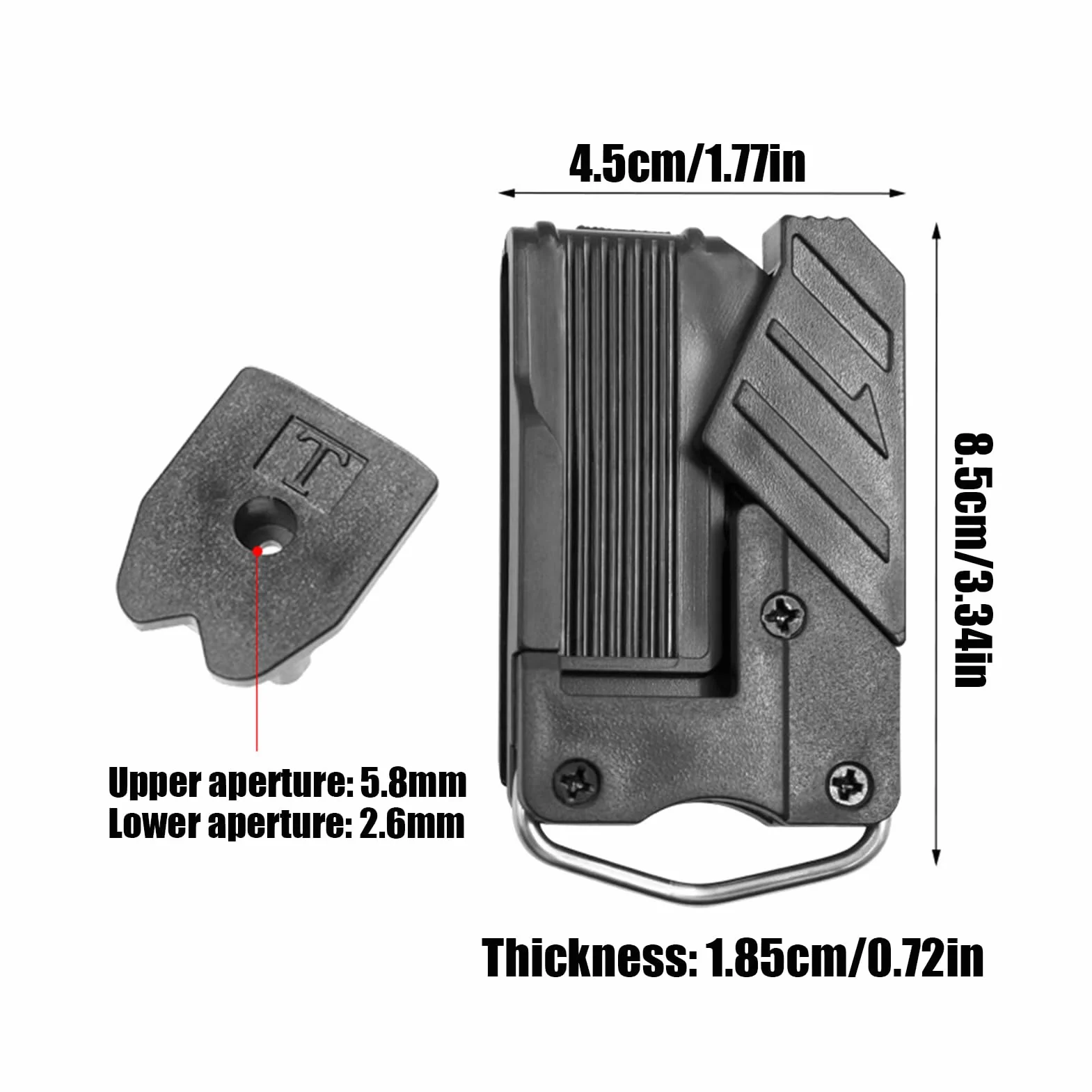 Sujetador Para Cinta Métrica con Clip Organizador | Funda con Gancho para Herramientas de Carpintería