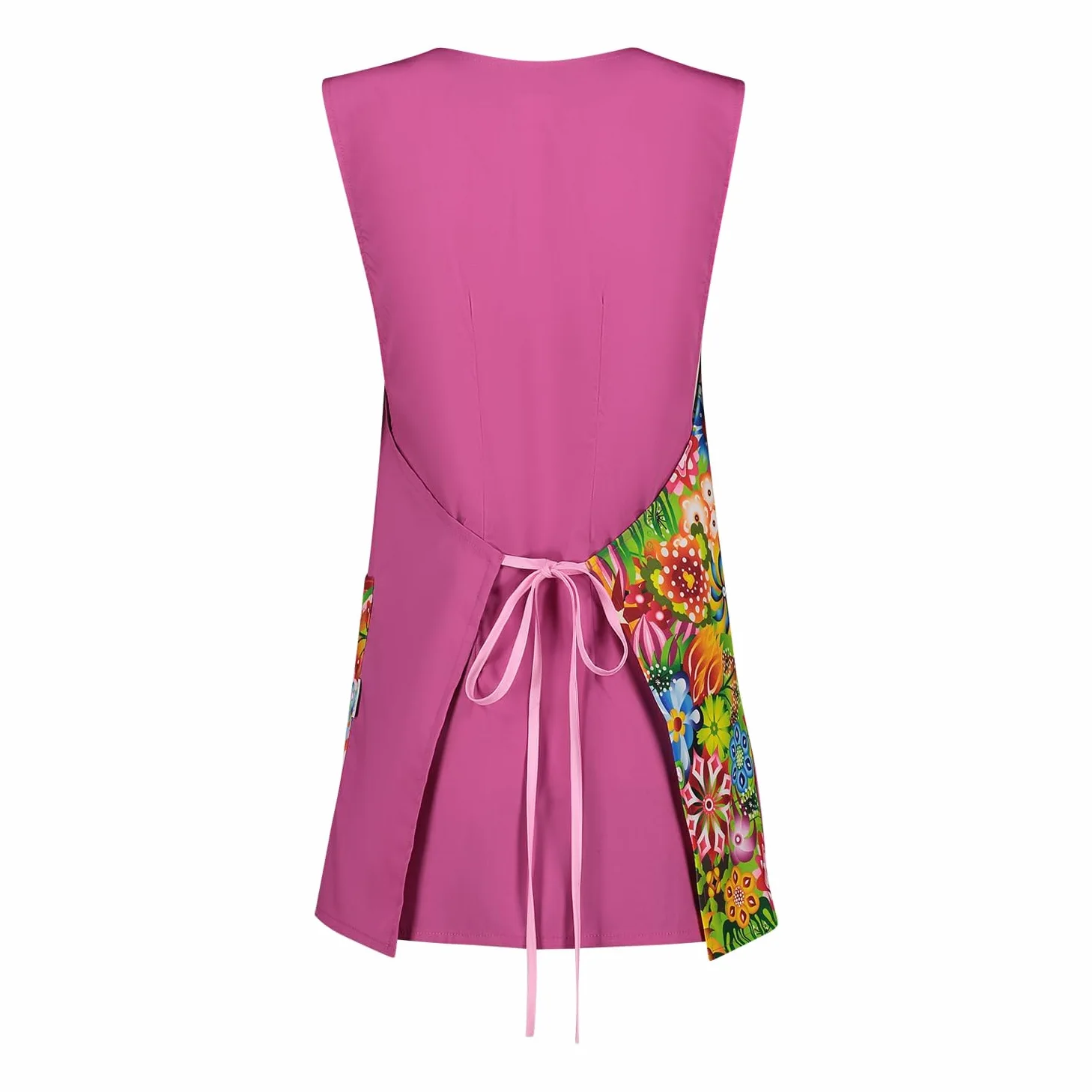 Siry Work Delantal para mujer, art. Frisa, 35 % algodón y 65 % poliéster, talla única, fabricado en Italia, ideal para maestra, alimentos, peluquería, esteticista, empresa de limpieza, Glicina F60,