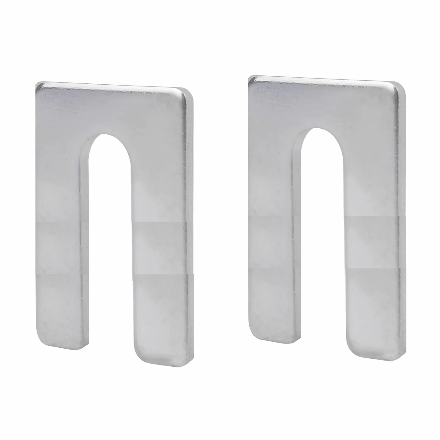 TERF 50 mm x 100 mm x 1 mm ranuras 14 mm acero galvanizado espaciadores metal alineación guardabarros cuña U arandela plana 1 mm paquete 4