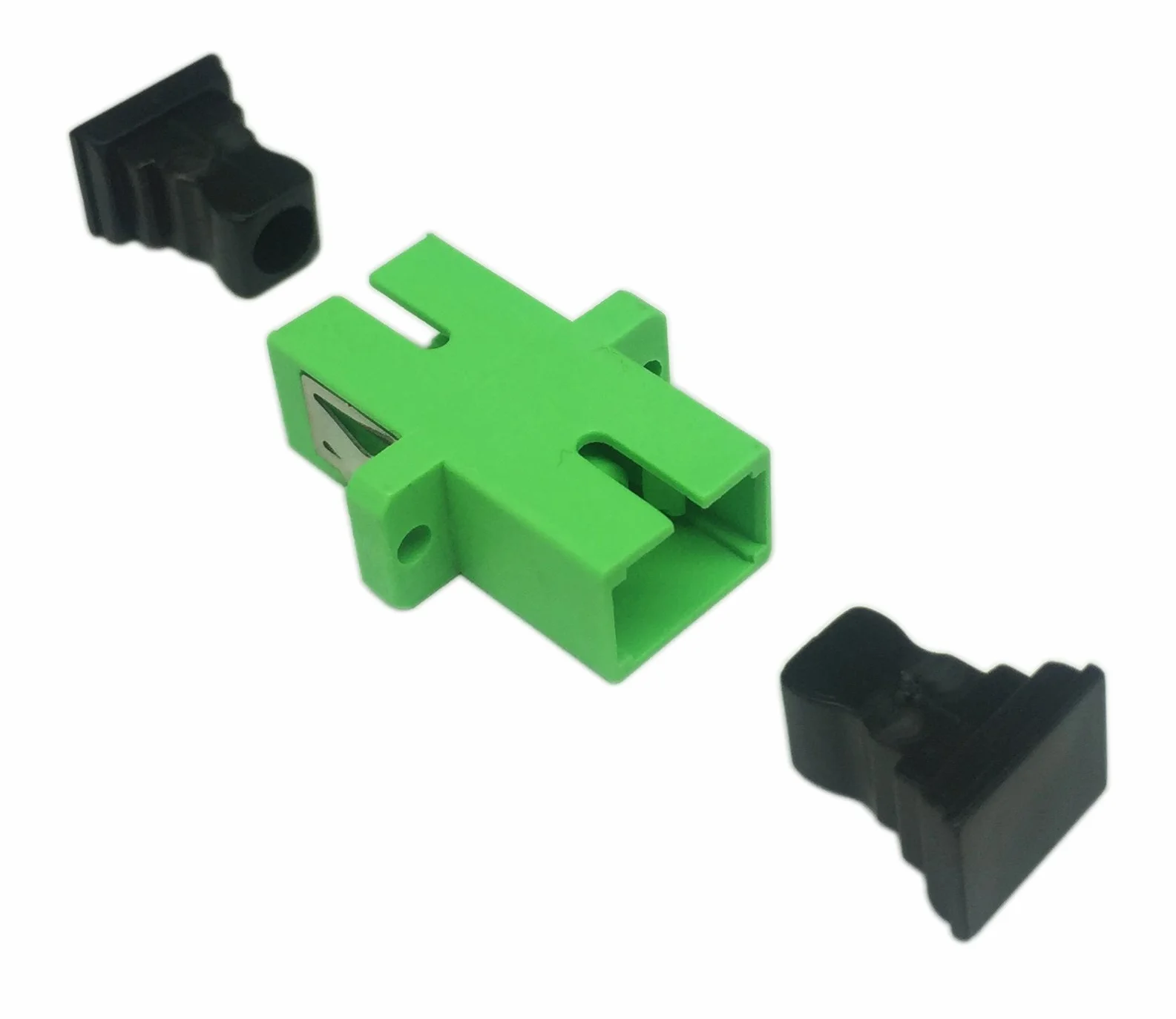 Adaptador de cable de fibra óptica SC monomodo hembra APC Simplex, 5 unidades