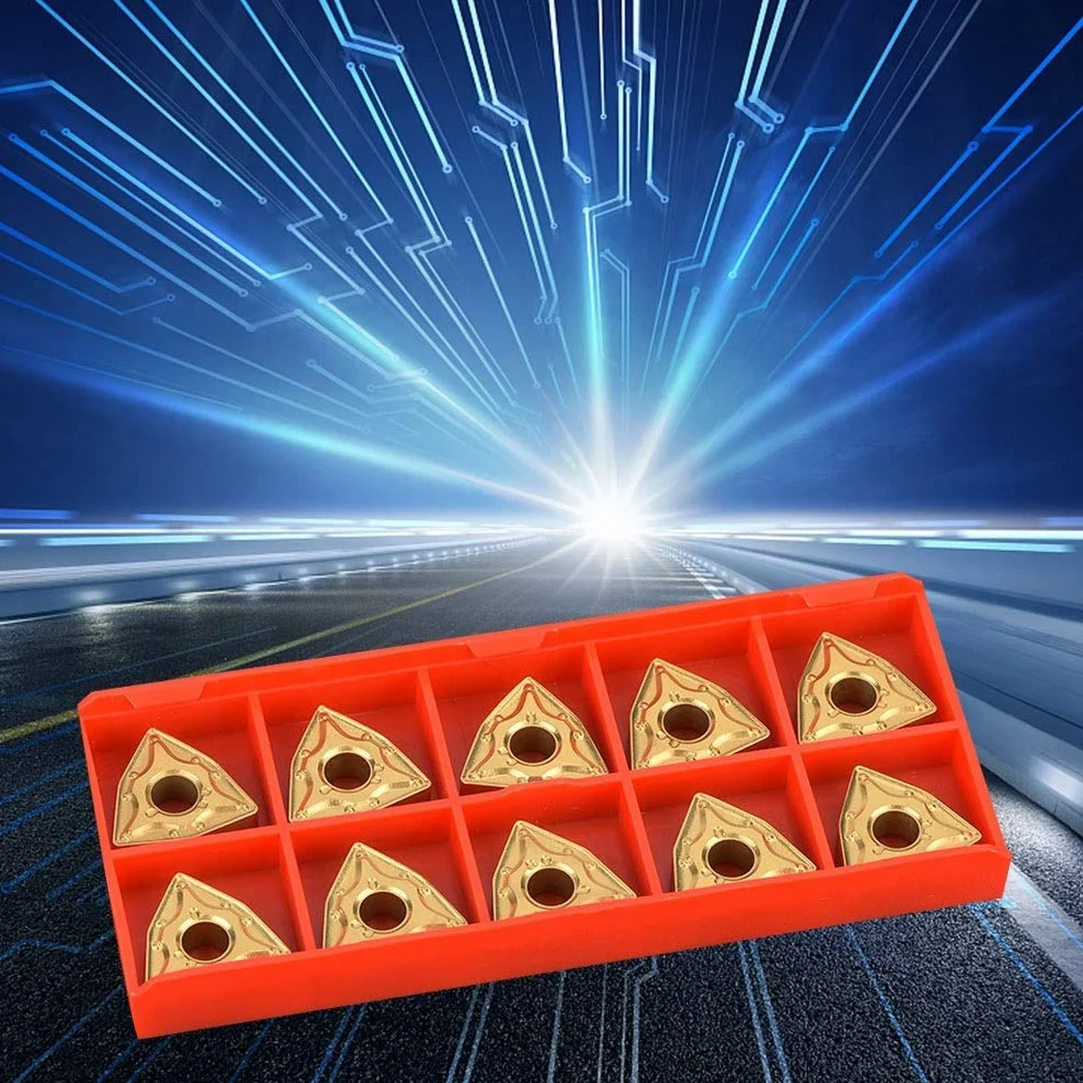 Samfox Insertos de Carburo WNMG 10 Piezas para Torno Herramienta de Corte CNC