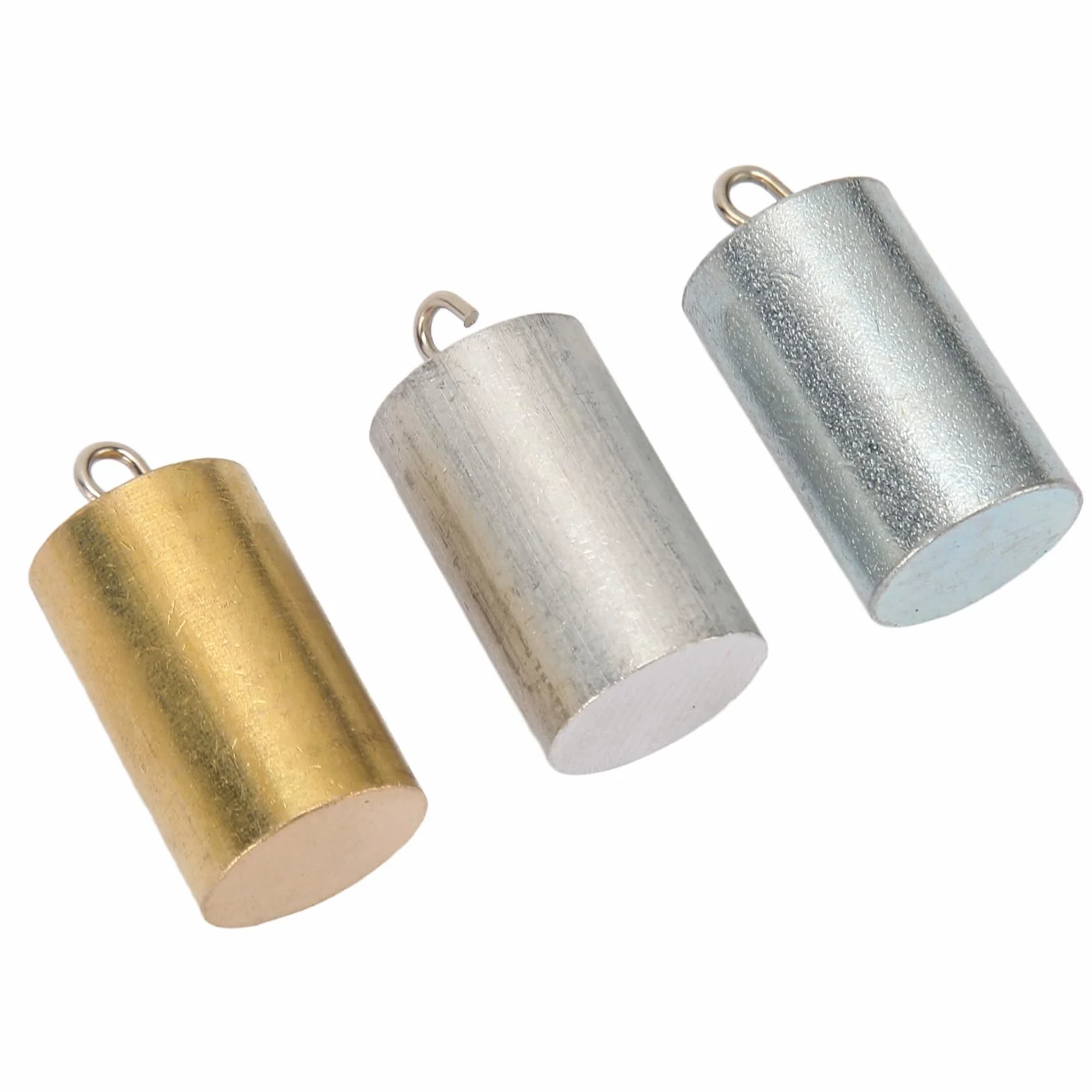 Juego de Bloques de Densidad de Metal, 3 Piezas, Cilindros de Aluminio, Hierro