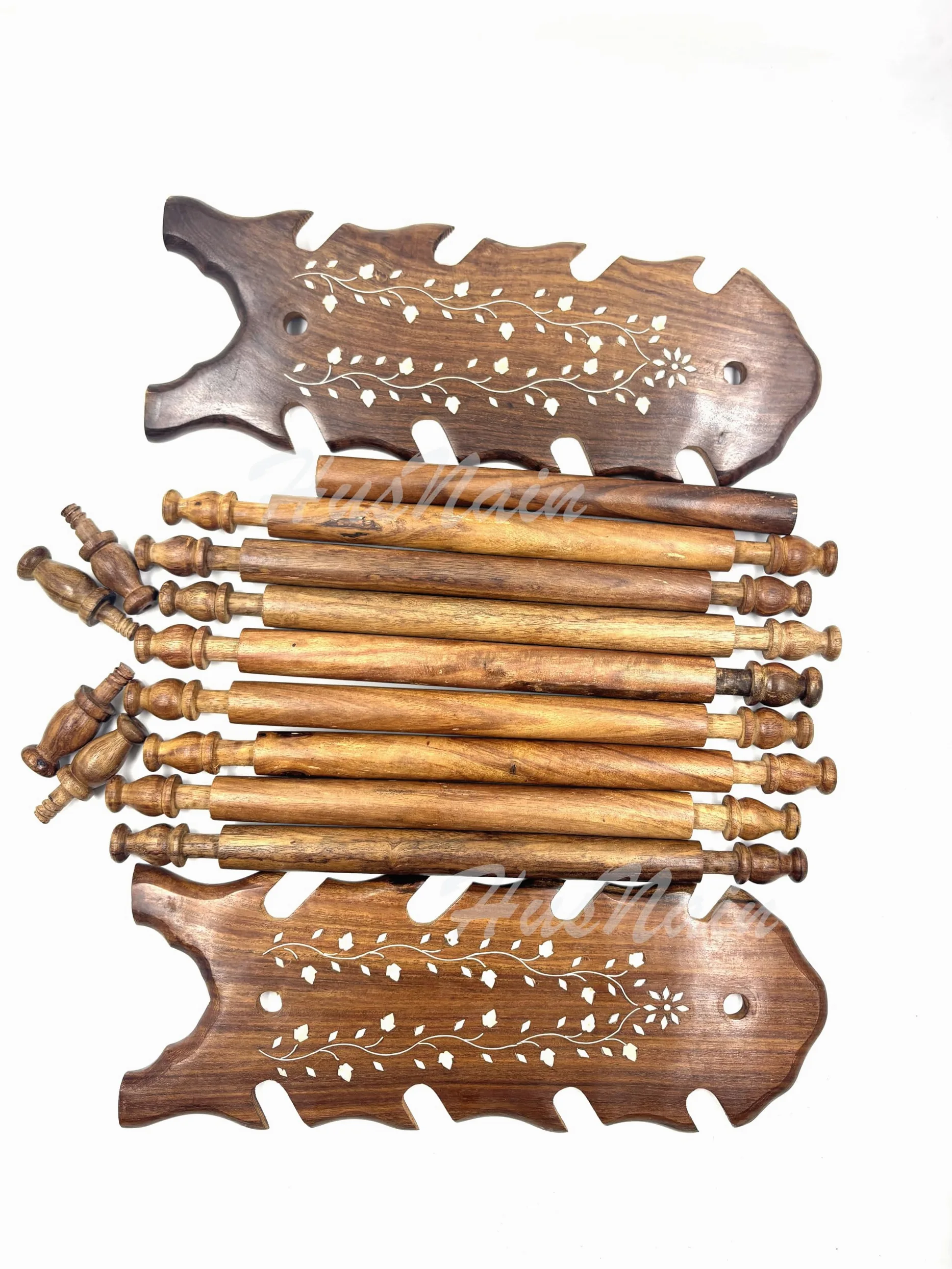 HusNain Soporte de madera para pulseras, organizador de brazaletes, soporte plegable Chuddi, artículo de regalo para mujeres, organizador de exhibición de joyas, soporte de pulsera para joyas (marrón)