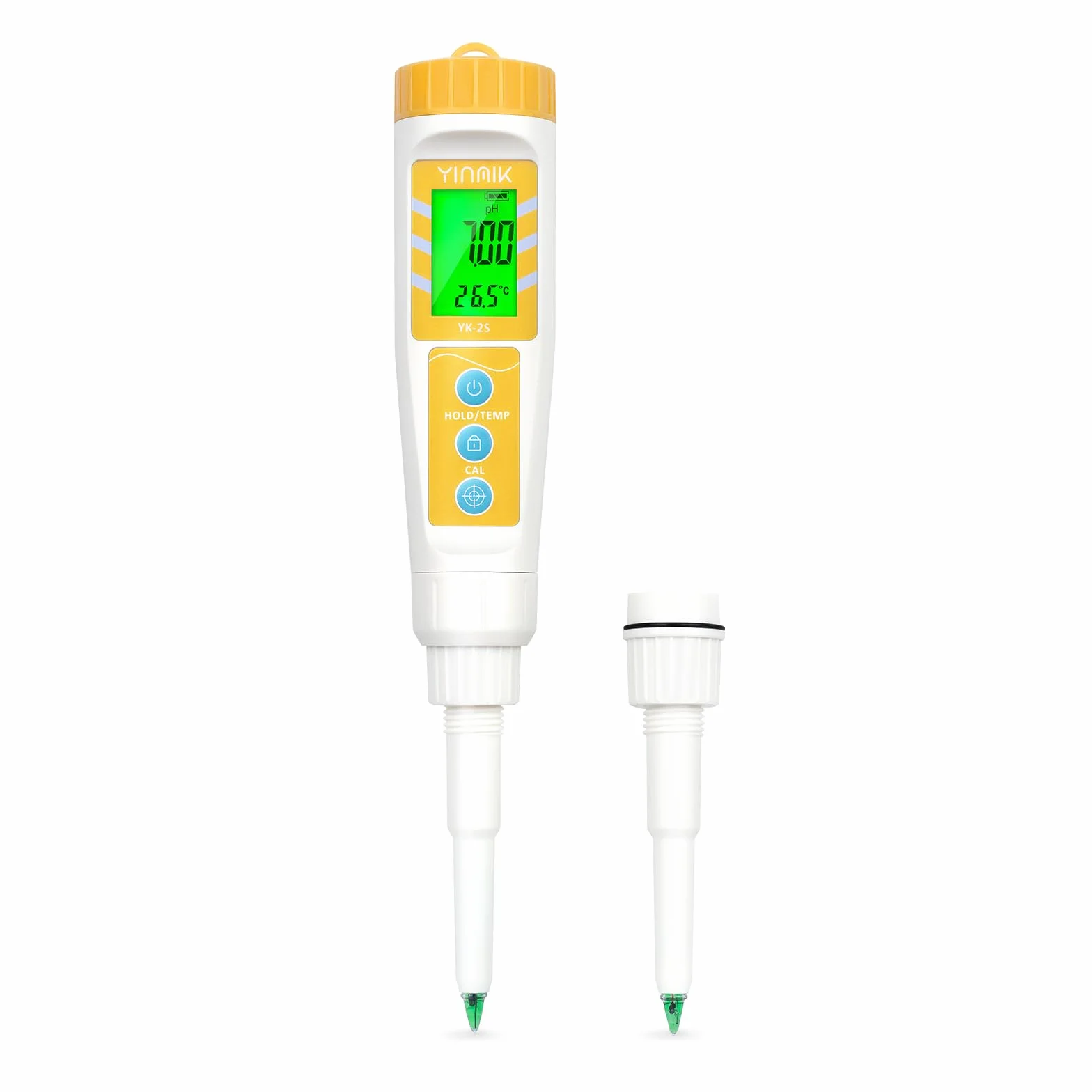 YINMIK Medidor de pH de Alimentos con Sonda Reemplazable, Probador Digital para Masa, Pan, Carne, Queso