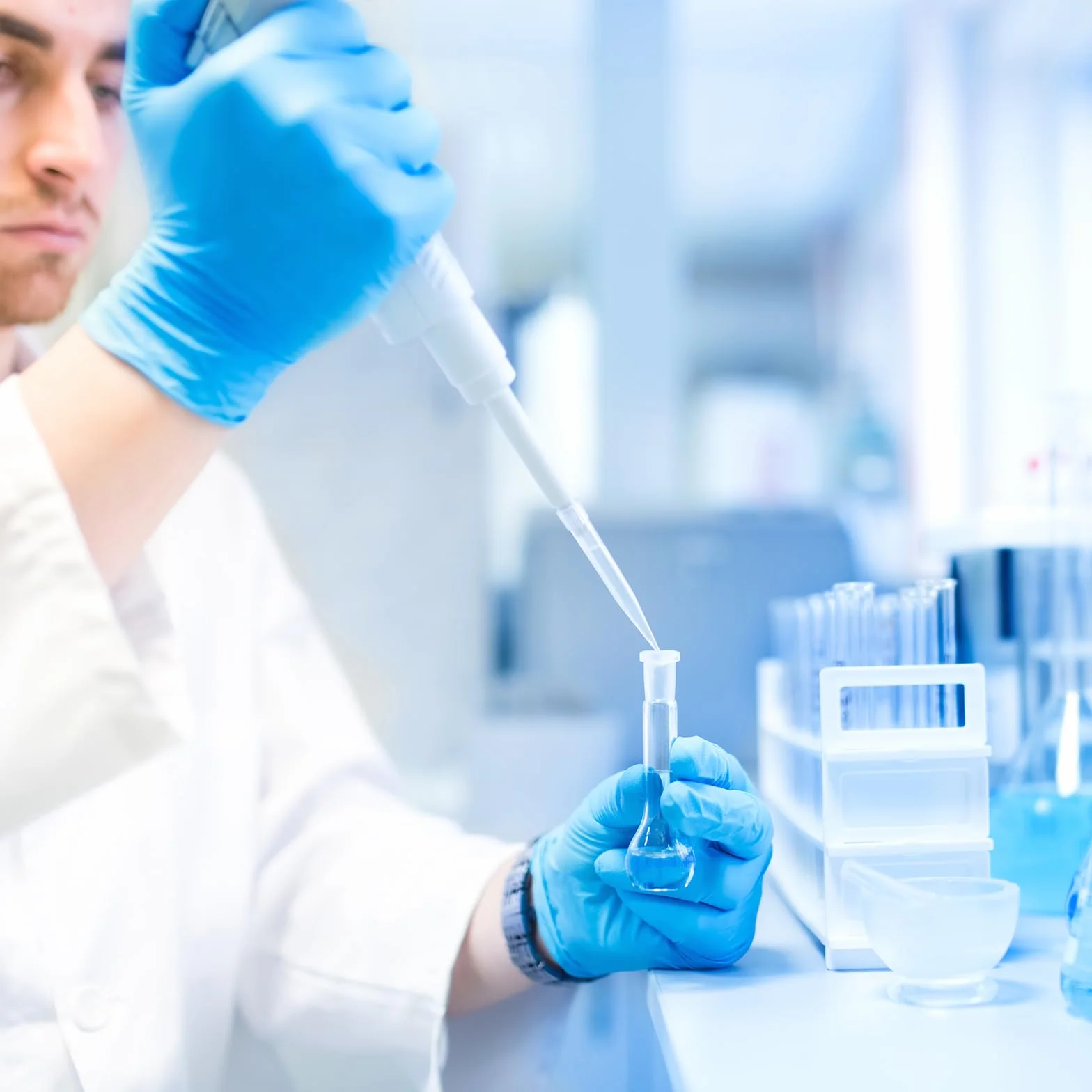 YOKIVE Frasco Volumétrico Medición Plástico Cuello Largo 50ml para Laboratorio