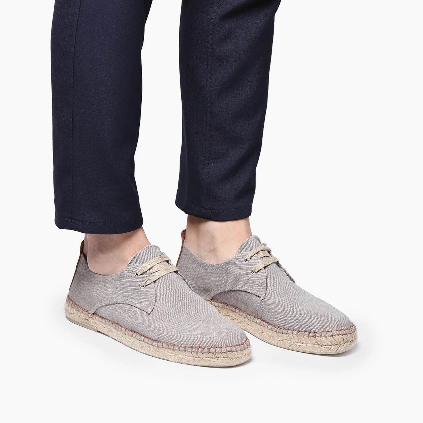 TONI PONS Dixon - Alpargata de Cordones para Hombre elaborada en Tejido de algodón.