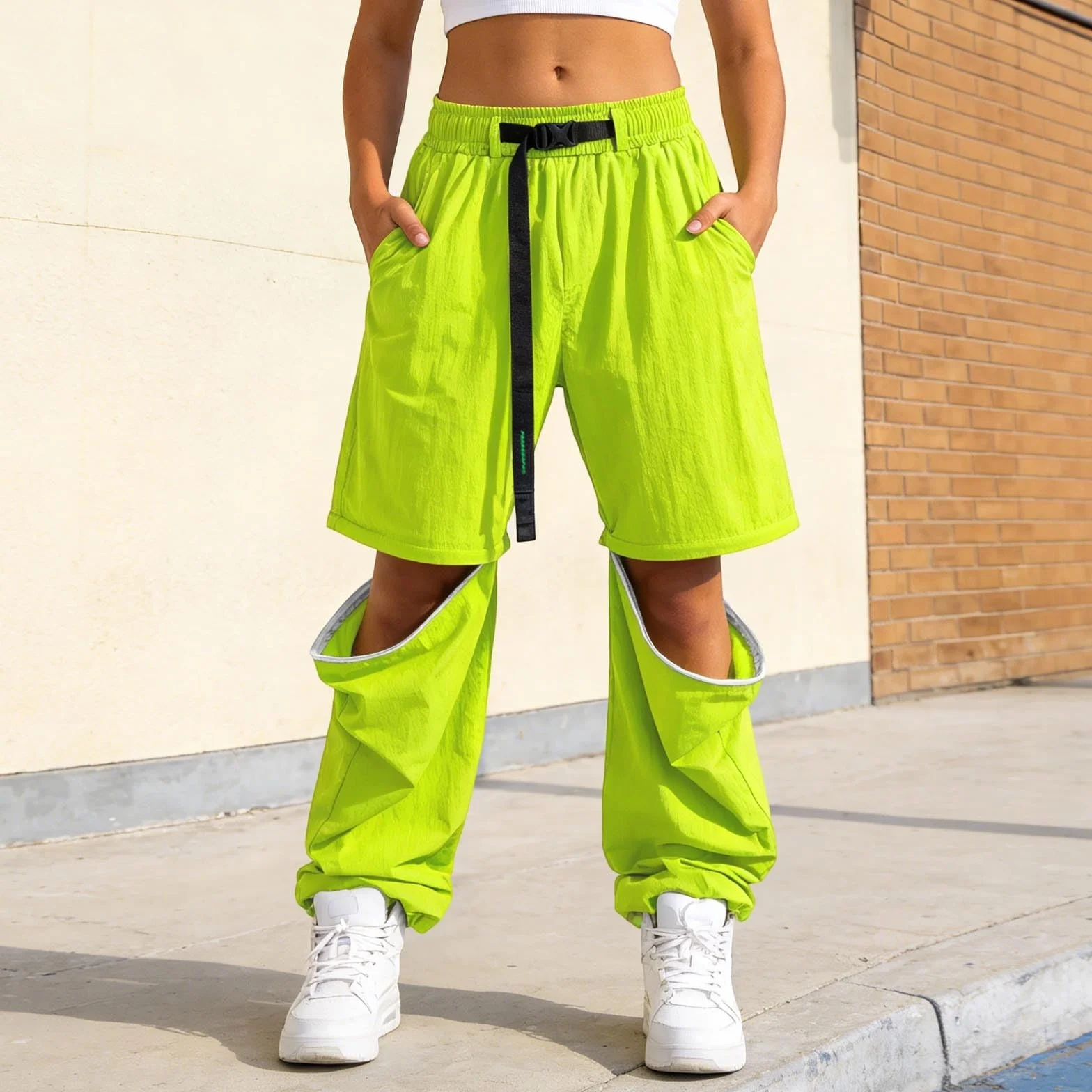 Pantalón de Senderismo Mujer Convertible, Ligero Transpirable Secado Rápido Pantalón Deportivos con Cremallera y Bolsillos Exterior Verano de Técnico Cargo con para Uso Diario y al Libre para Trekking