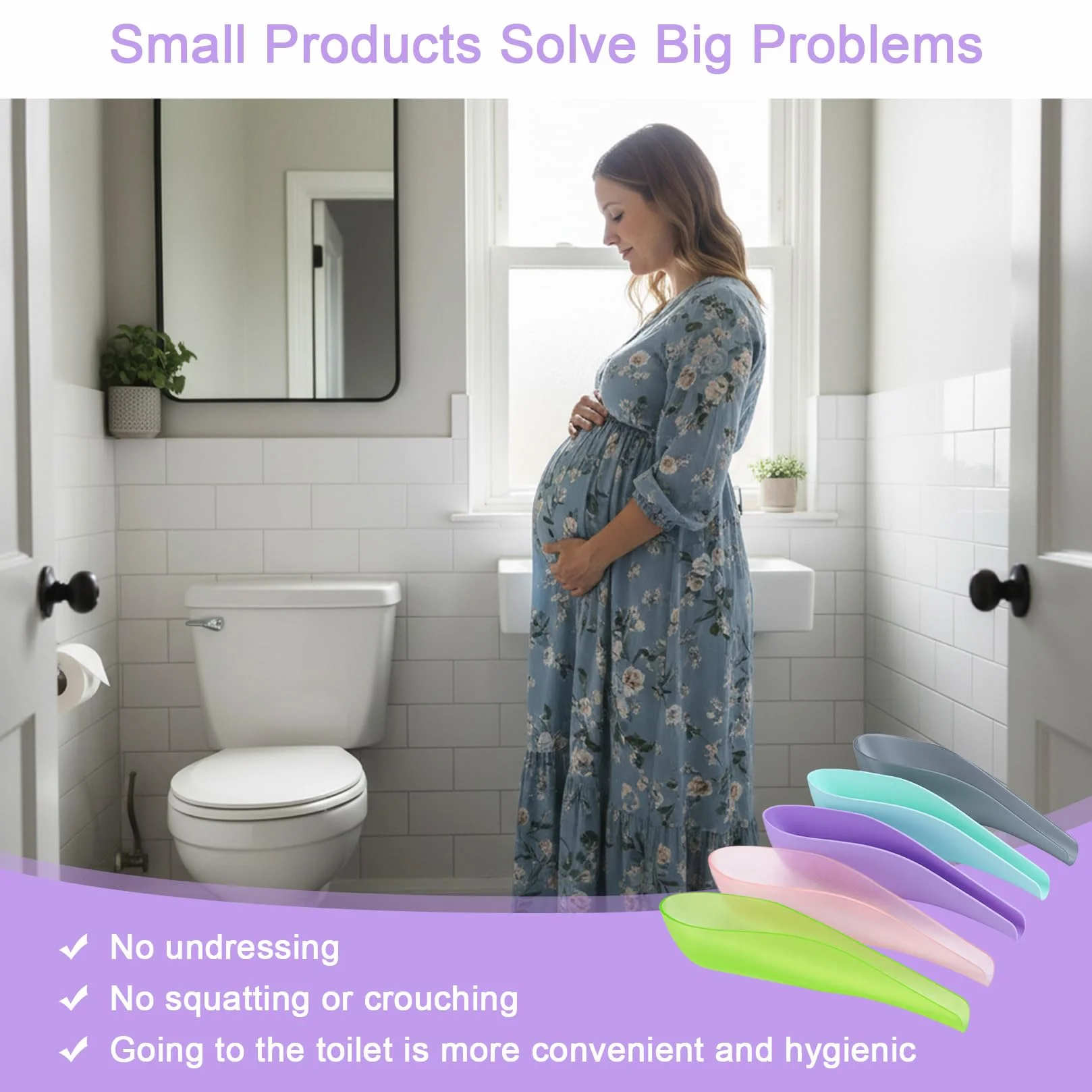 Orinal Femenino Portátil para Orinar de Pie, Embudo de Viaje Reutilizable para Mujer, Accesorio de Baño para Camping y Senderismo